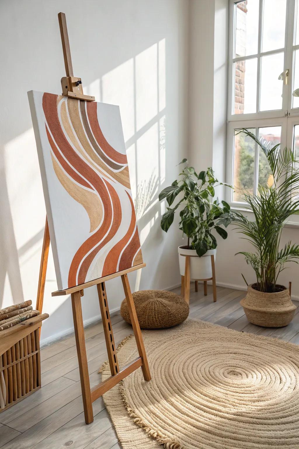 Unleash your creativity with abstract impressions, where every stroke tells a story. #MinimalistArt #ScandinavianDesign
