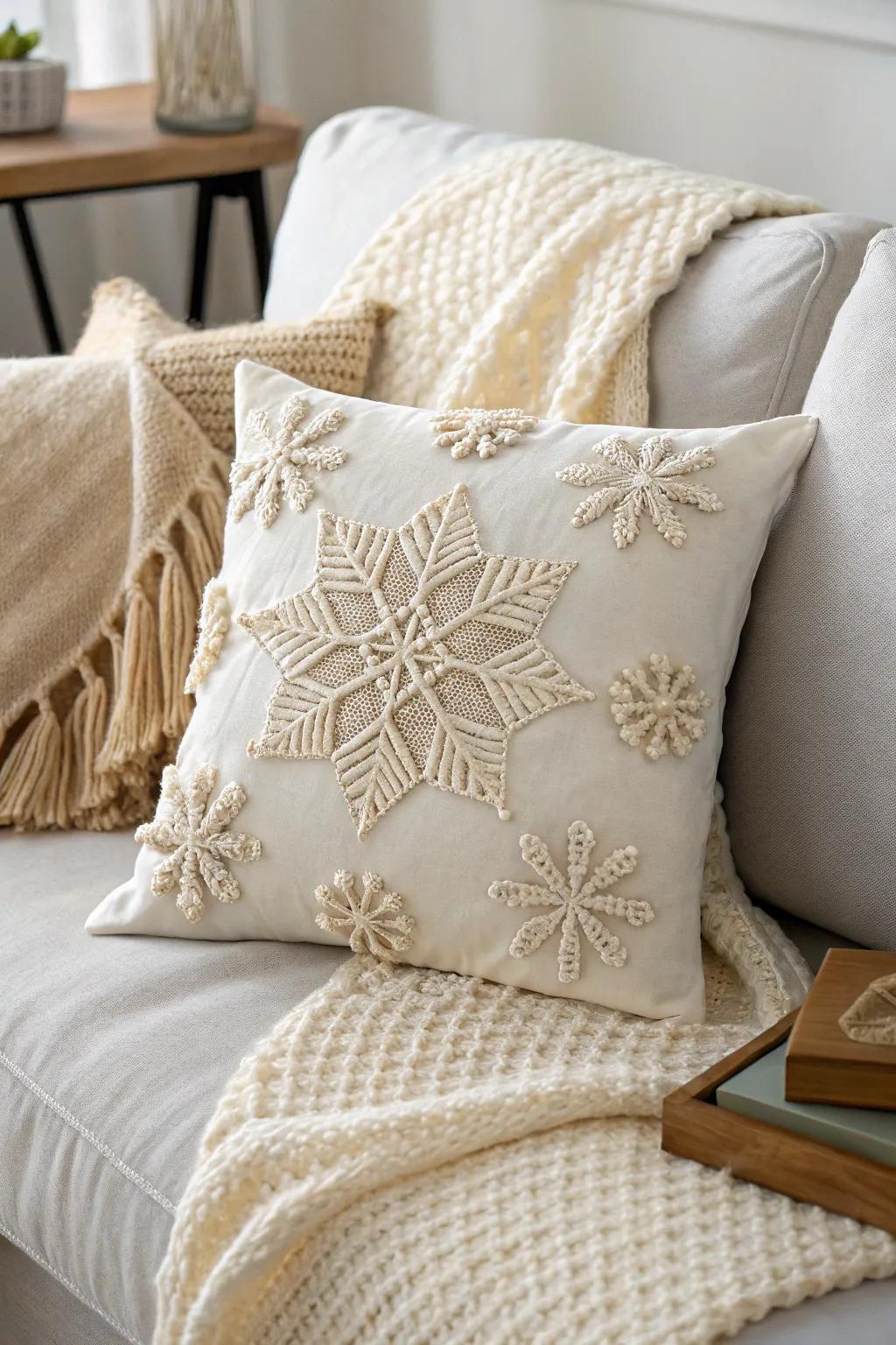 Elevate your winter decor with elegant crochet pillow covers that embrace the cozy charm of the season.