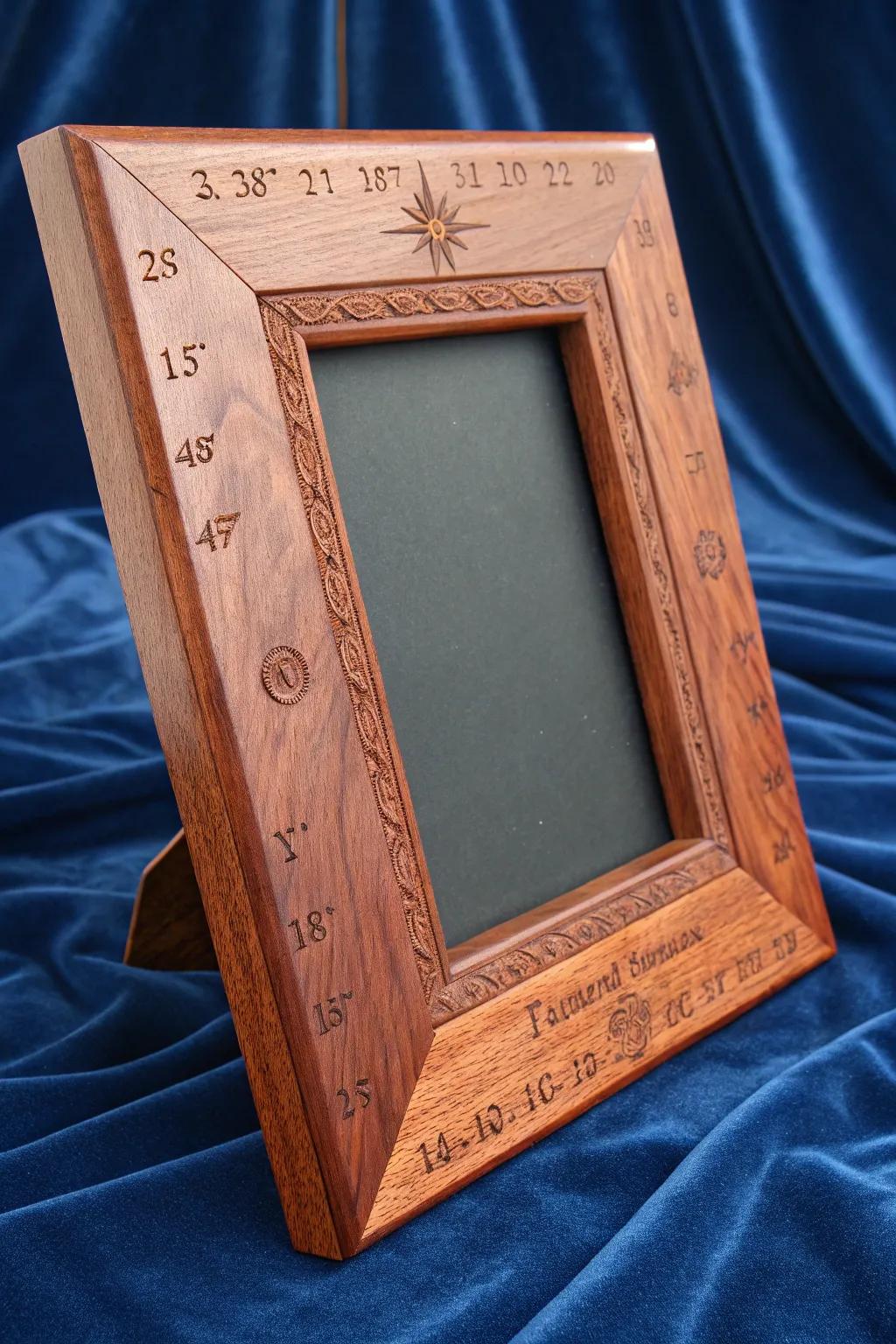 Capture life's milestones with a custom-engraved photo frame, where craftsmanship meets memory.