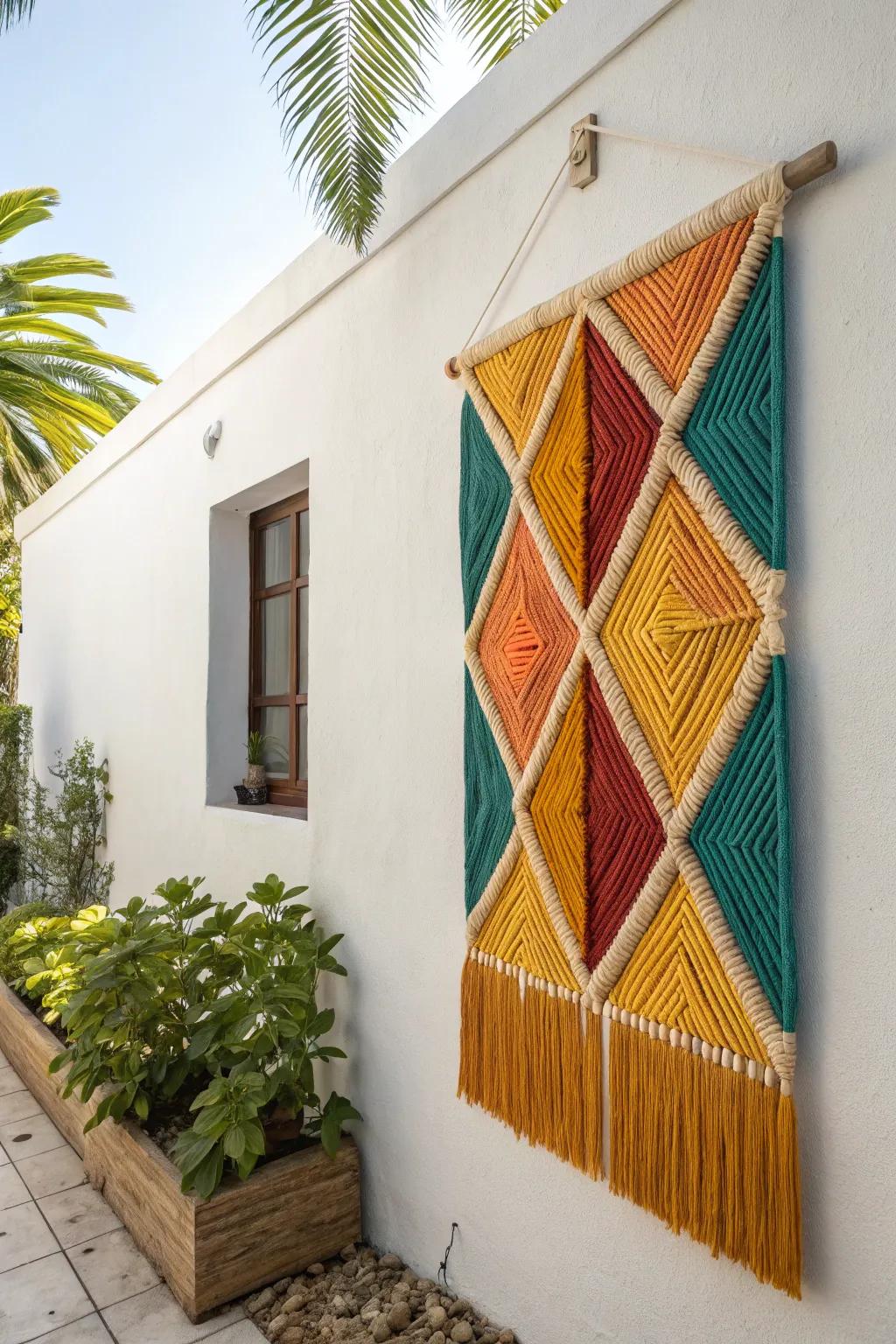 Retro Revival: Embrace vintage charm with this stunning yarn masterpiece, a blend of boho creativity and minimalist elegance.