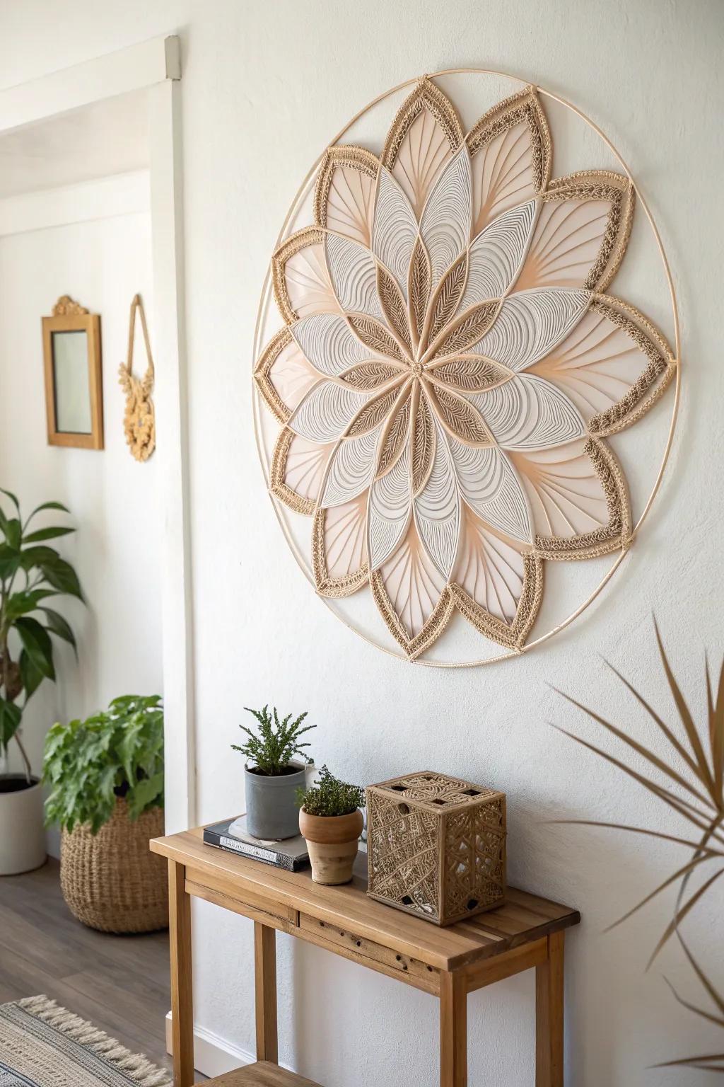 Elevate your space with minimalist 3D pen wall art that speaks to craftsmanship and natural beauty.