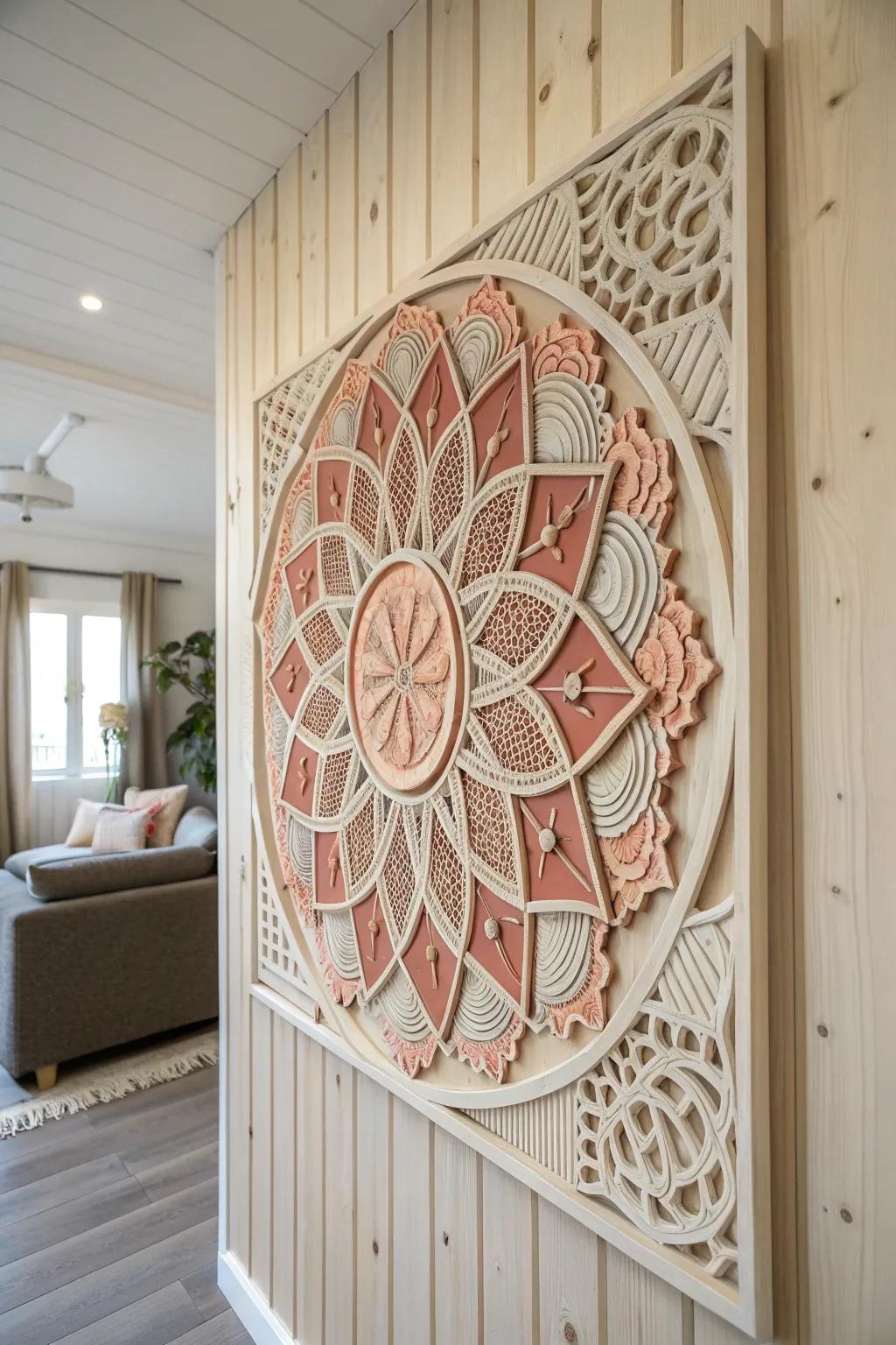Transform your space with 3D printed wall art that combines simplicity and elegance, perfect for a minimalist boho touch.