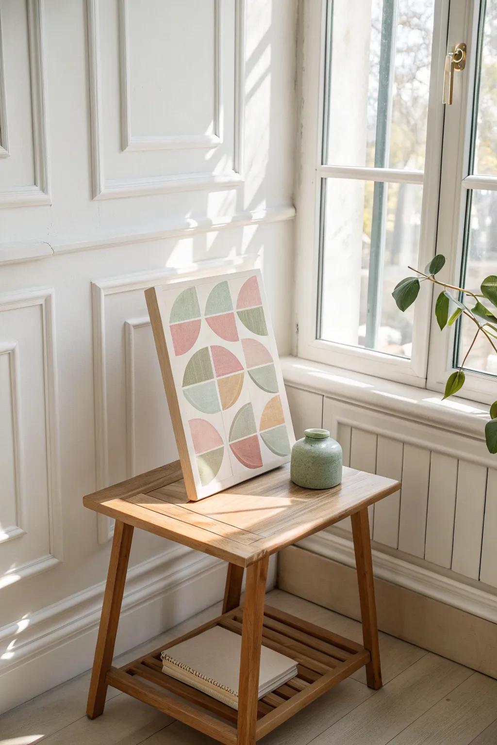 Nurture creativity and learning with this charming shape sorting art project for toddlers.