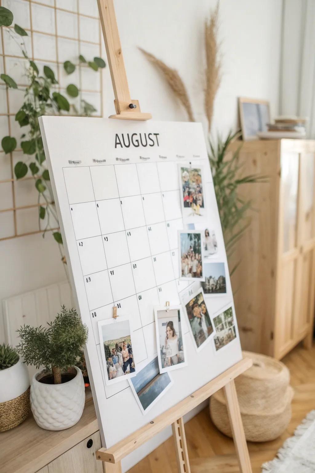 Capture each moment: Transform your calendar into a cherished memory board.
