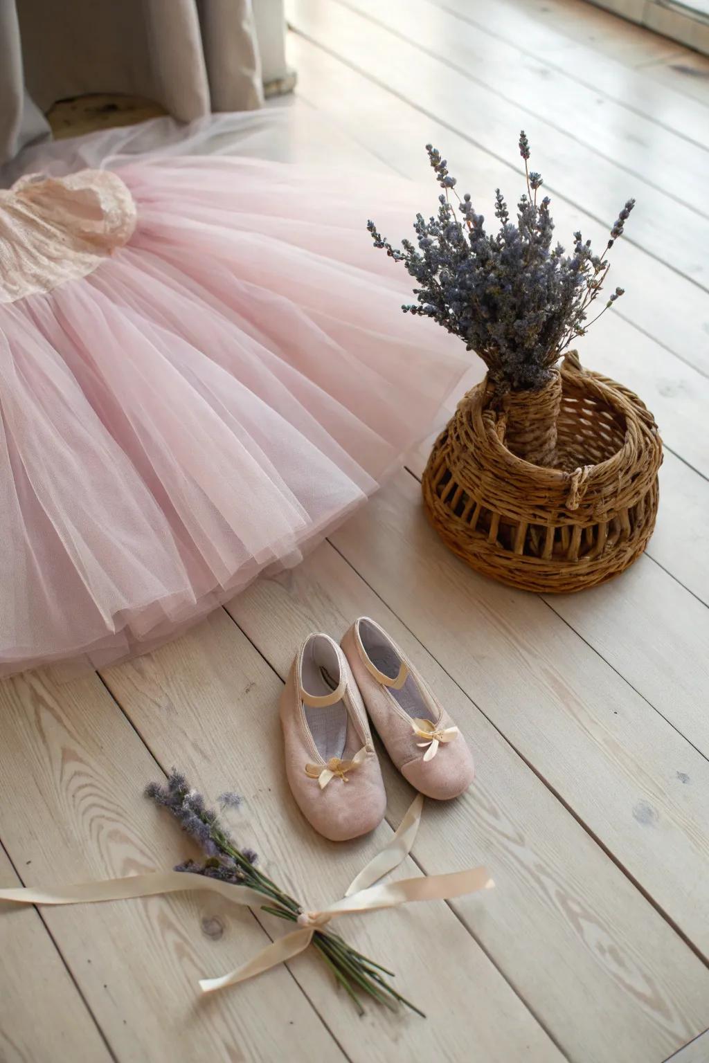 Graceful Elegance: A Little Ballerina's Dream Costume