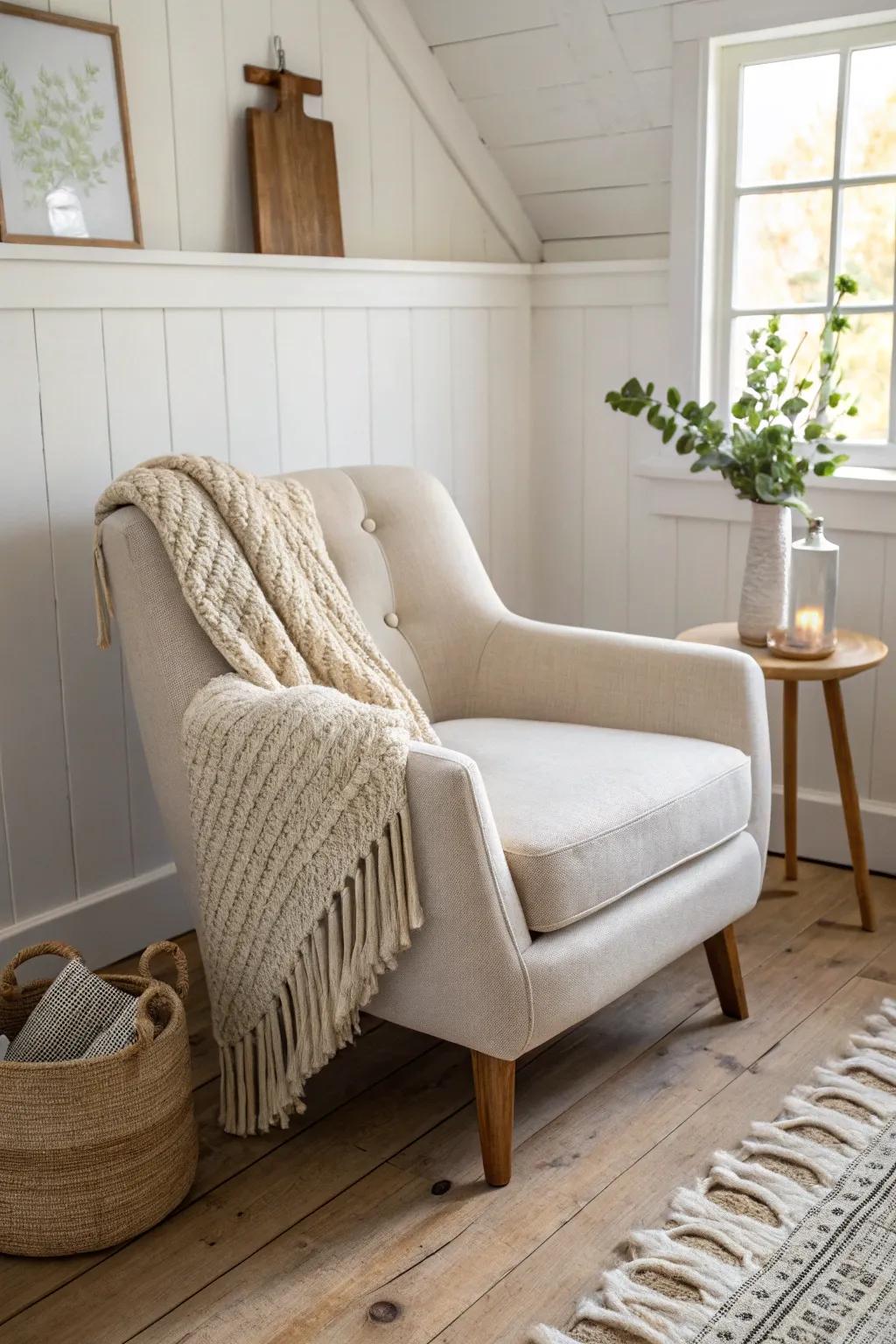 Elevate your crafting space with comfort and style—discover the perfect plush chair for those long, creative hours.
