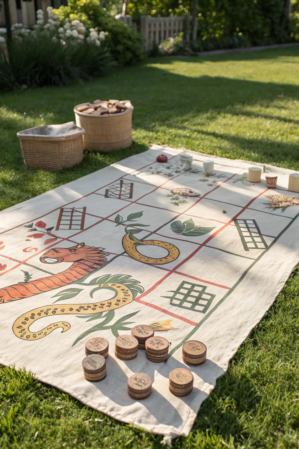 Transform your yard into a playful paradise with a giant outdoor board game that combines fun and style!