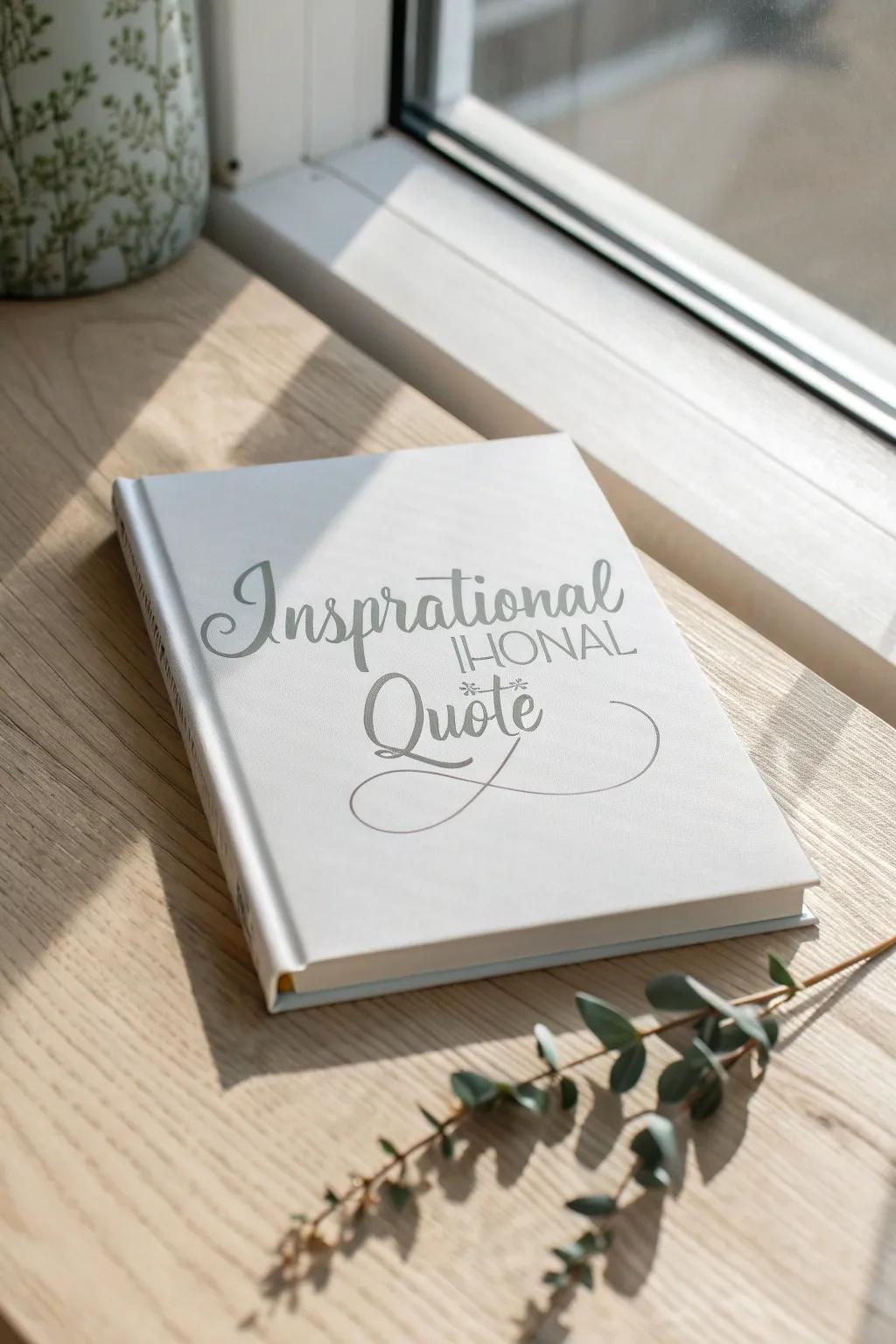 Discover the magic of typography with this minimalist book cover that inspires and captivates.