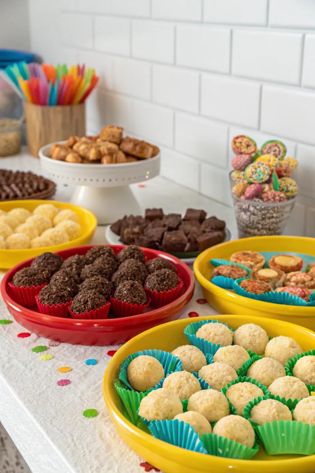 A mouthwatering display of Brazilian snacks that adds flavor and festivity to the table.
