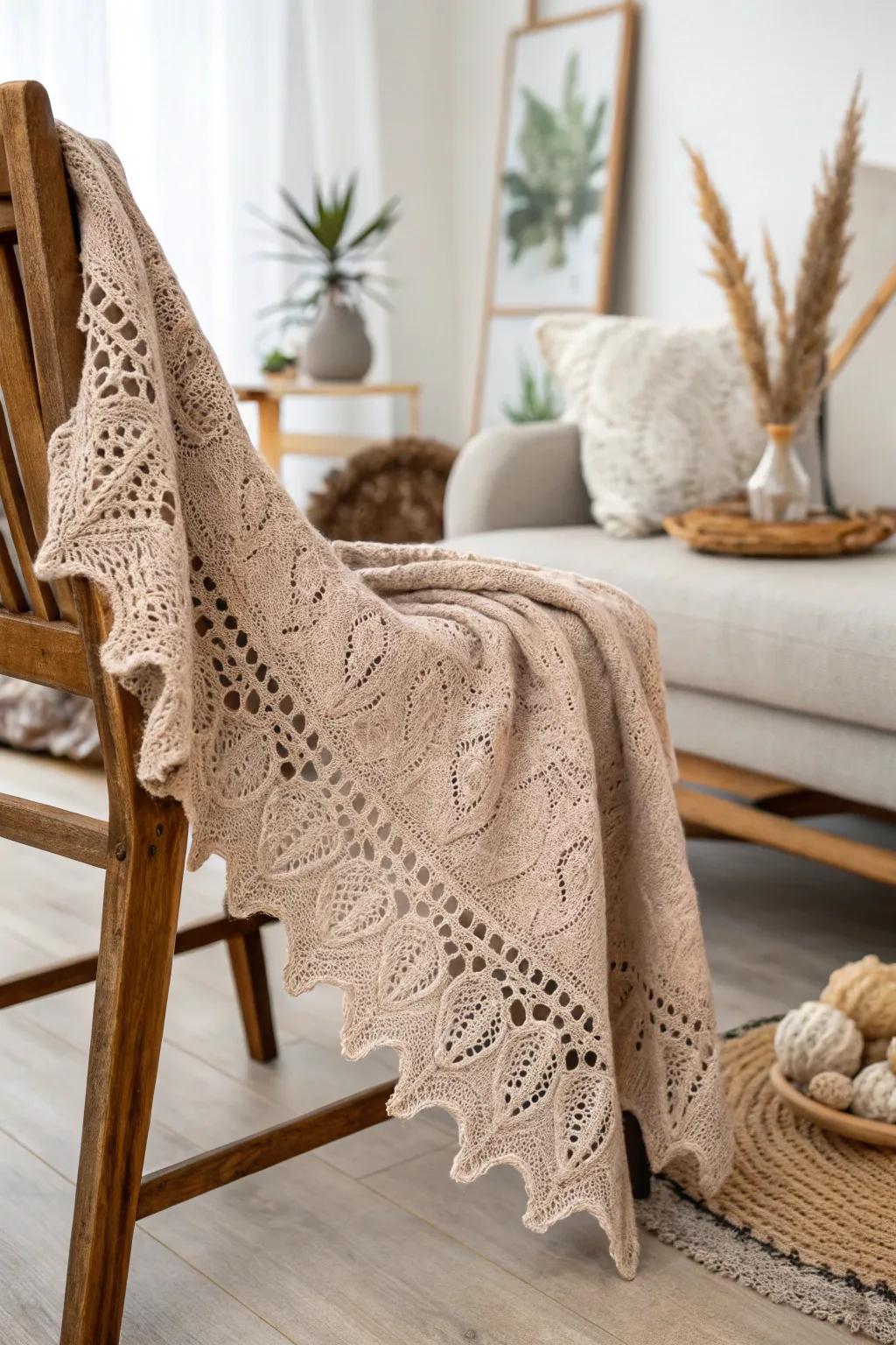 Elegant Lacy Borders: Elevate Your Shawl with Timeless Craftsmanship