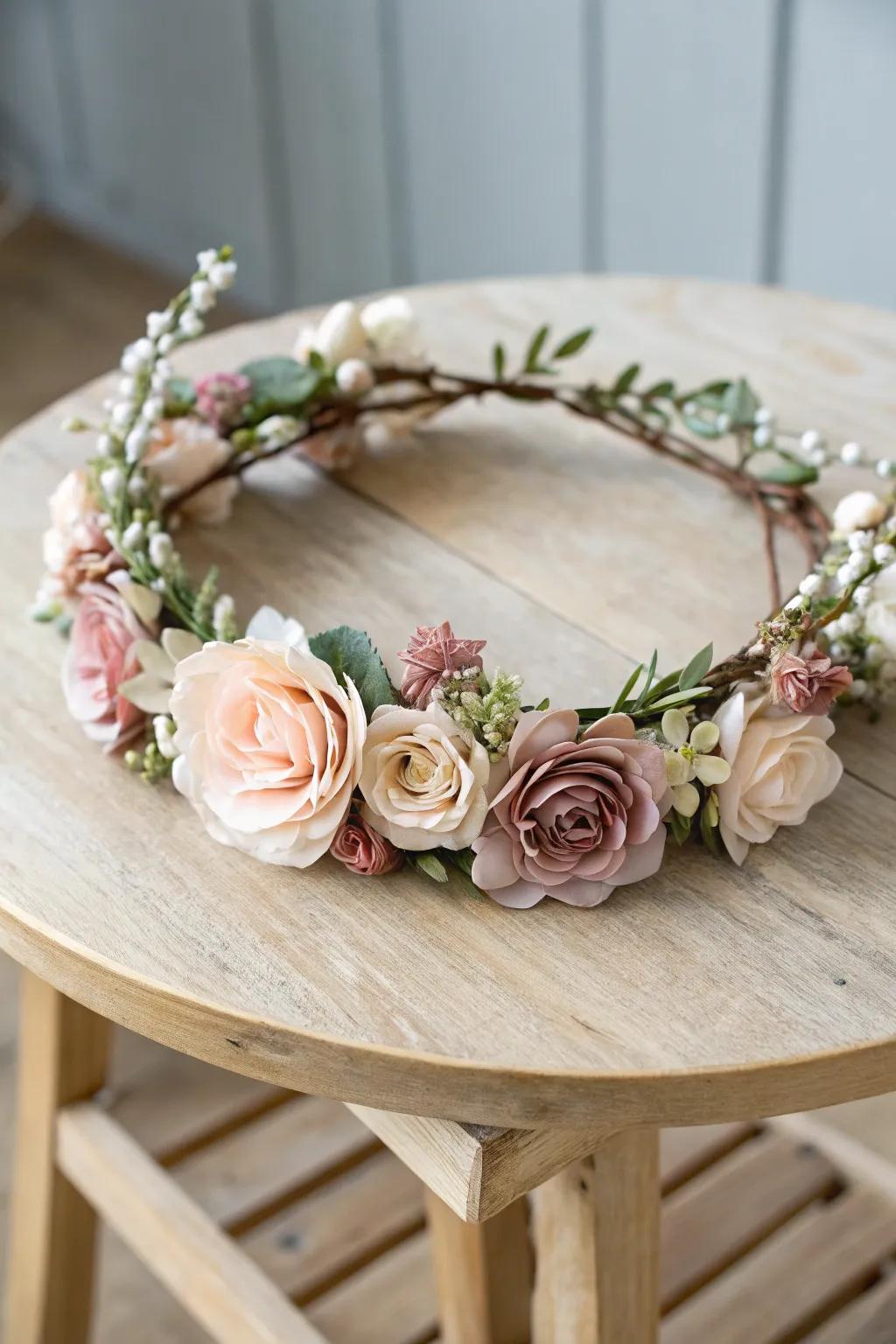 Embrace your inner flower child with this charming DIY flower crown.