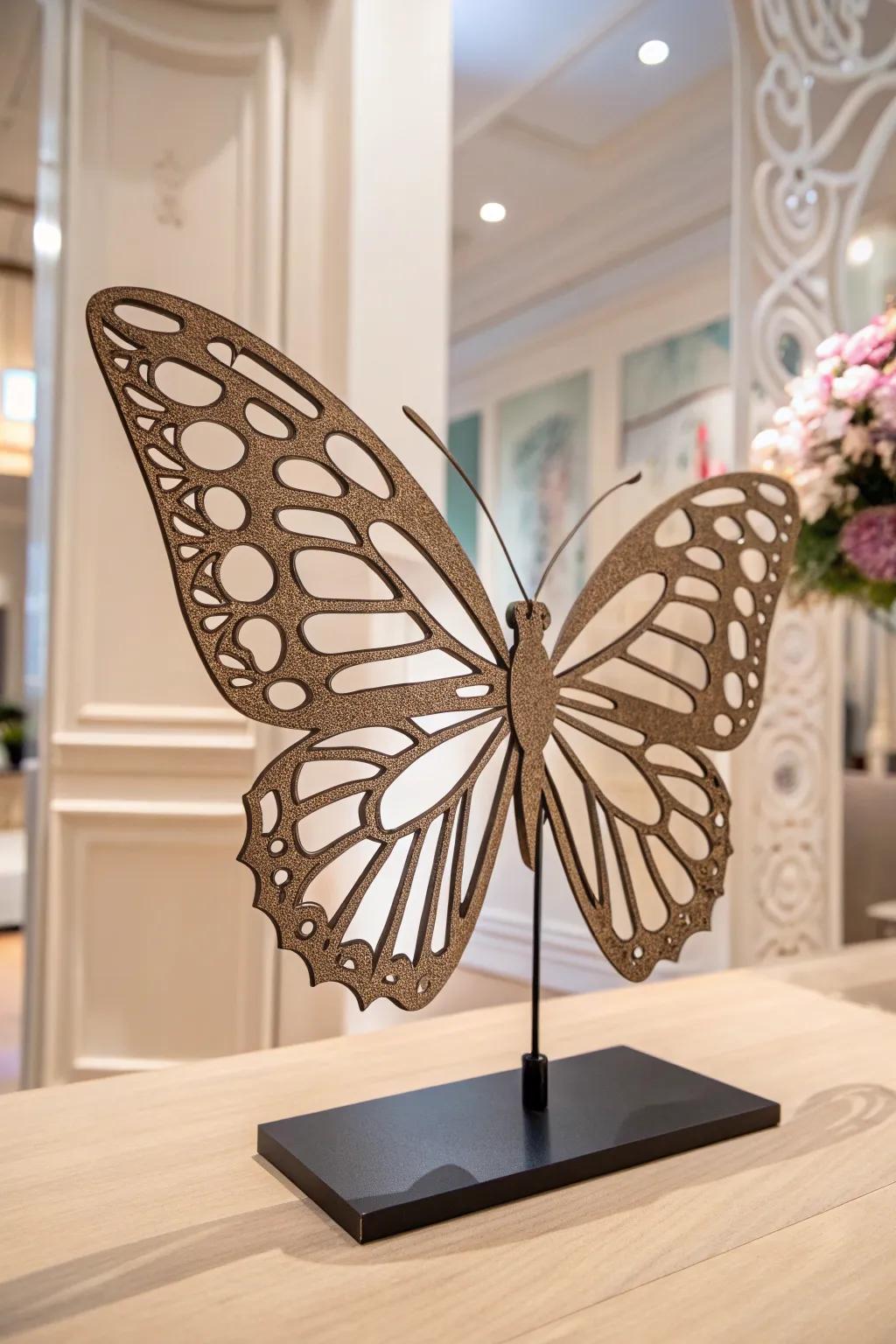 Elevate your space with handcrafted elegance: A CNC masterpiece in flight.