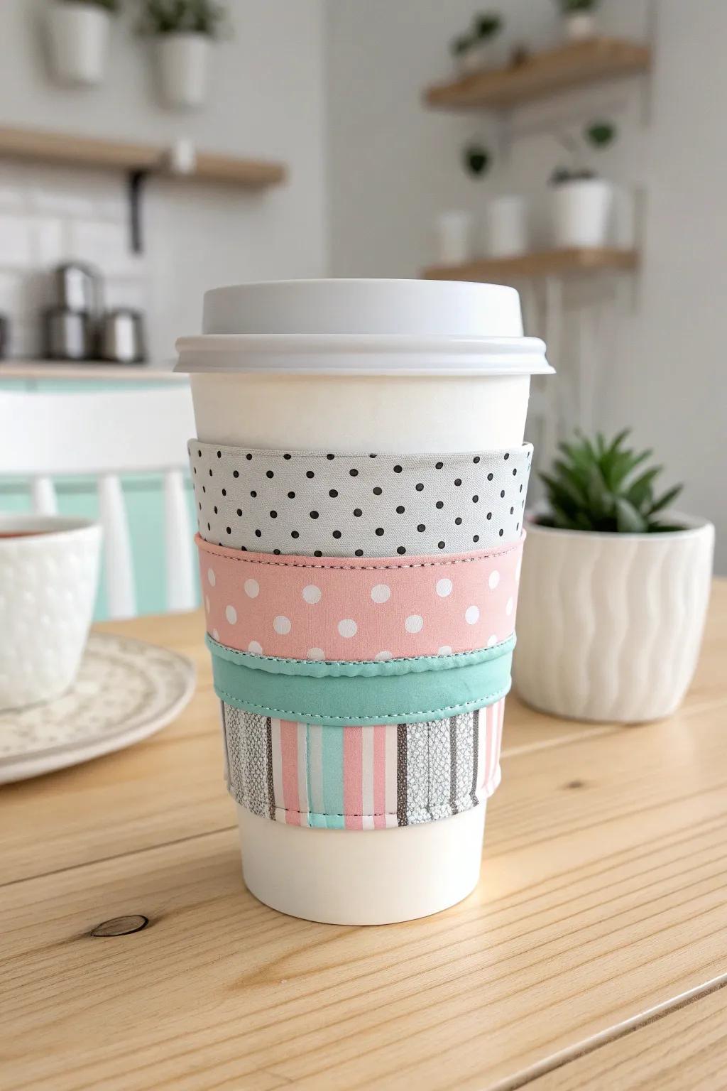 Add a lively touch to your coffee routine with playful patterns and minimalist charm. ☕️✨