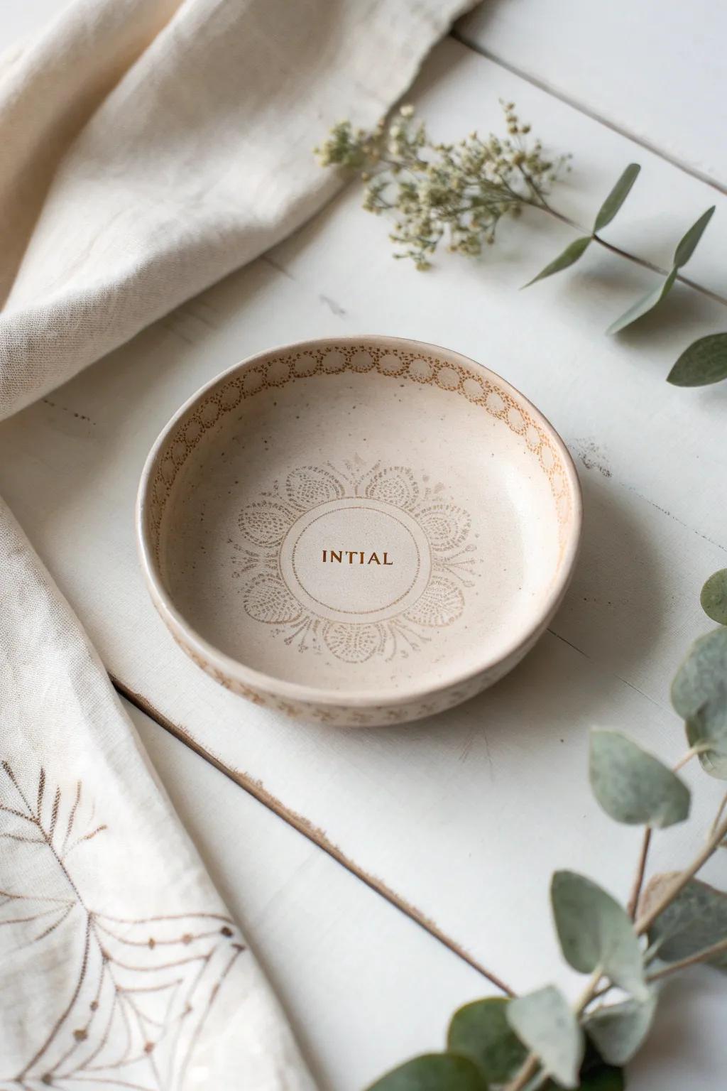 Organize your treasures with a touch of handmade elegance. 🌿✨ #DIYJewelryDish