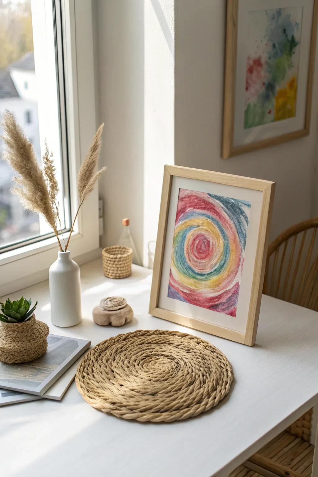 Tiny hands, big masterpieces: Celebrate your toddler's creativity with simple fingerpaint fun!