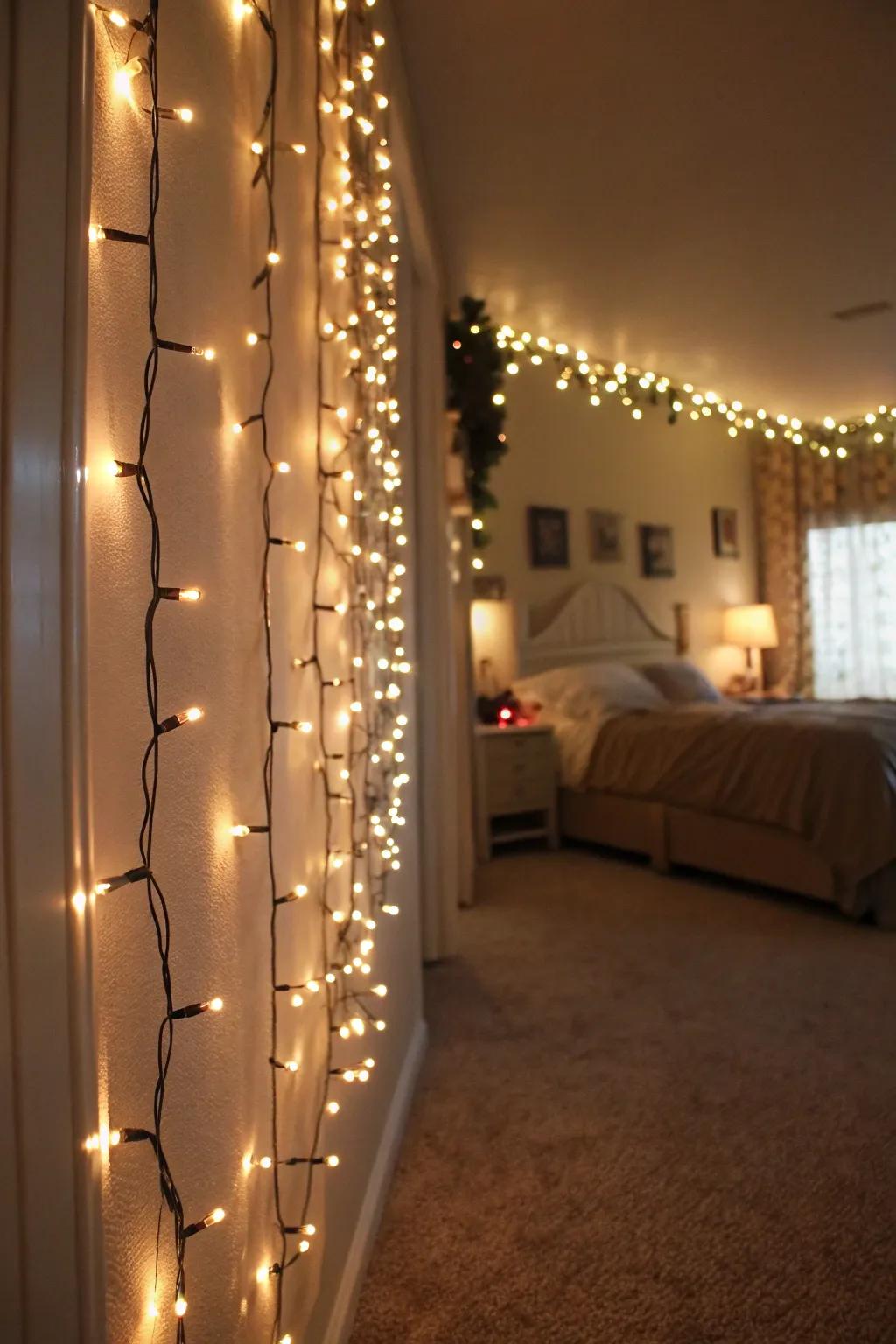 Magical glow: Fairy lights enchant any space.