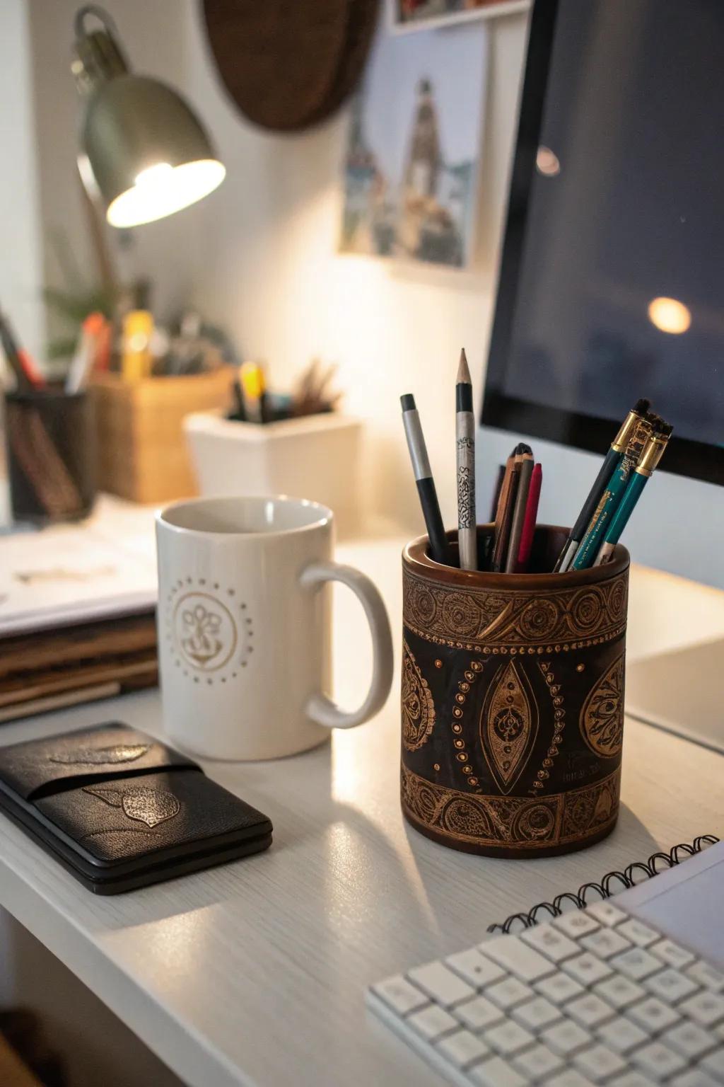 Custom touches that make your desk uniquely yours.