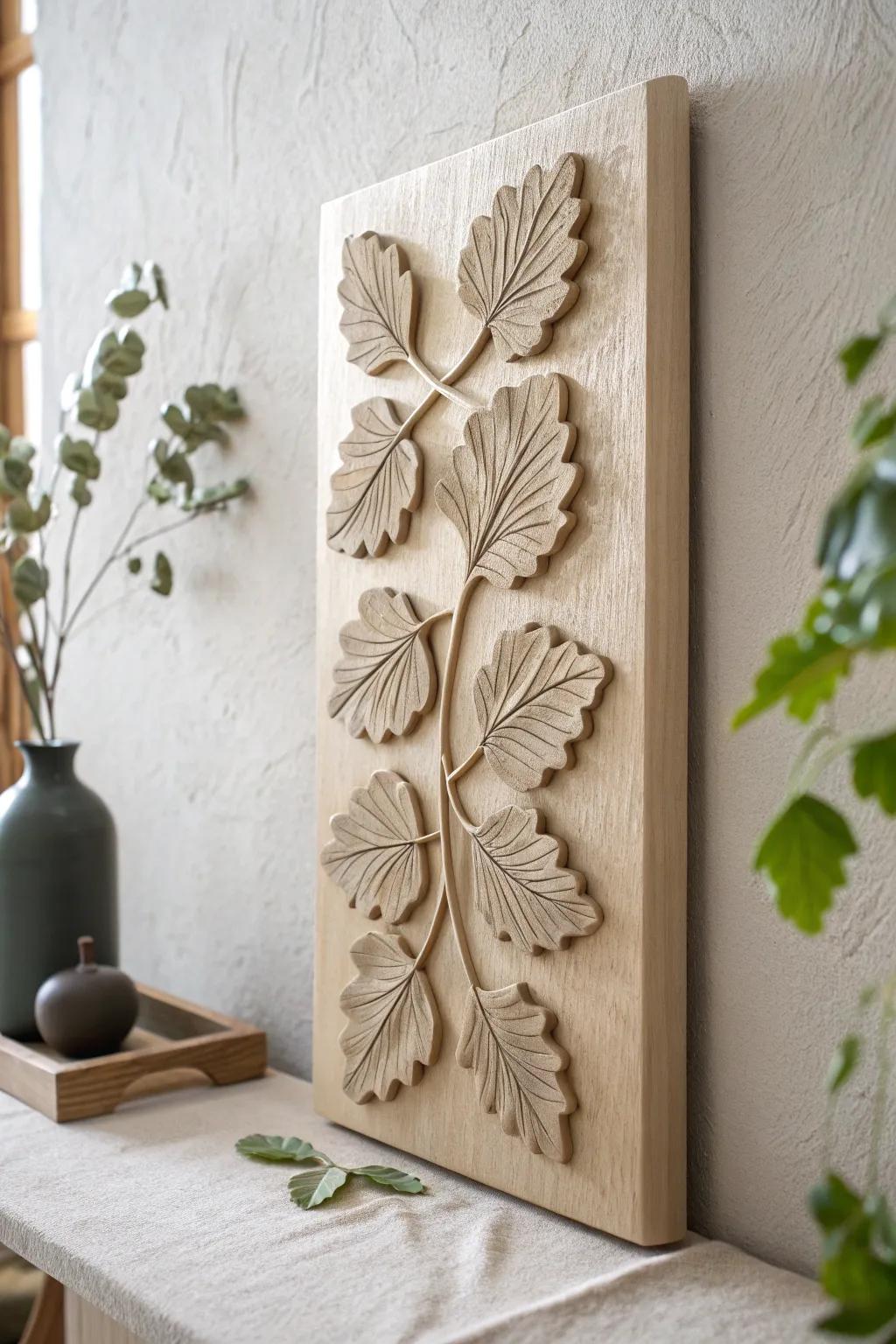 Elevate your space with the elegance of handcrafted clay leaves, where Scandinavian minimalism meets artisanal beauty.