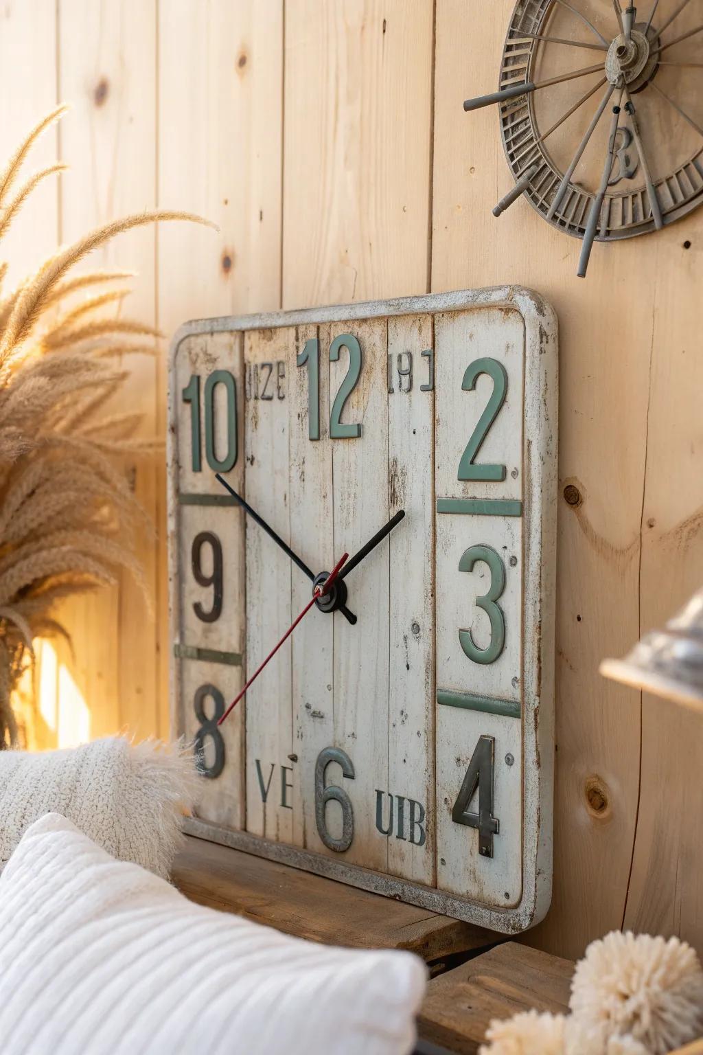 Time to travel: Embrace adventure with this charming DIY license plate clock.
