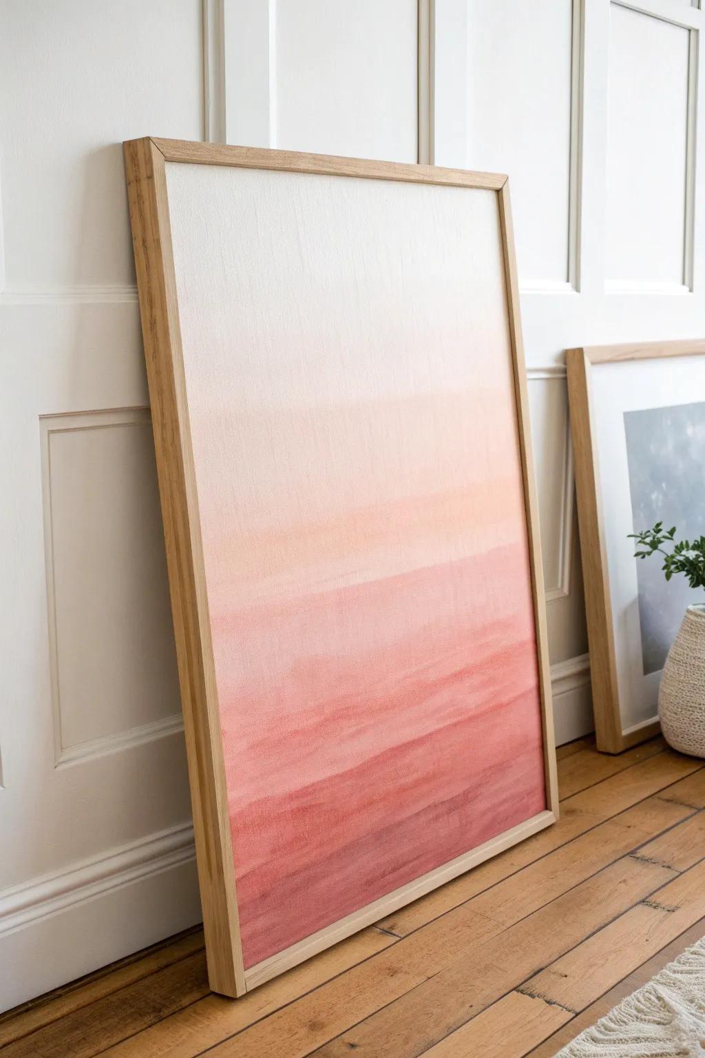 Transform your space with soothing ombre art—a perfect blend of minimalism and boho charm.