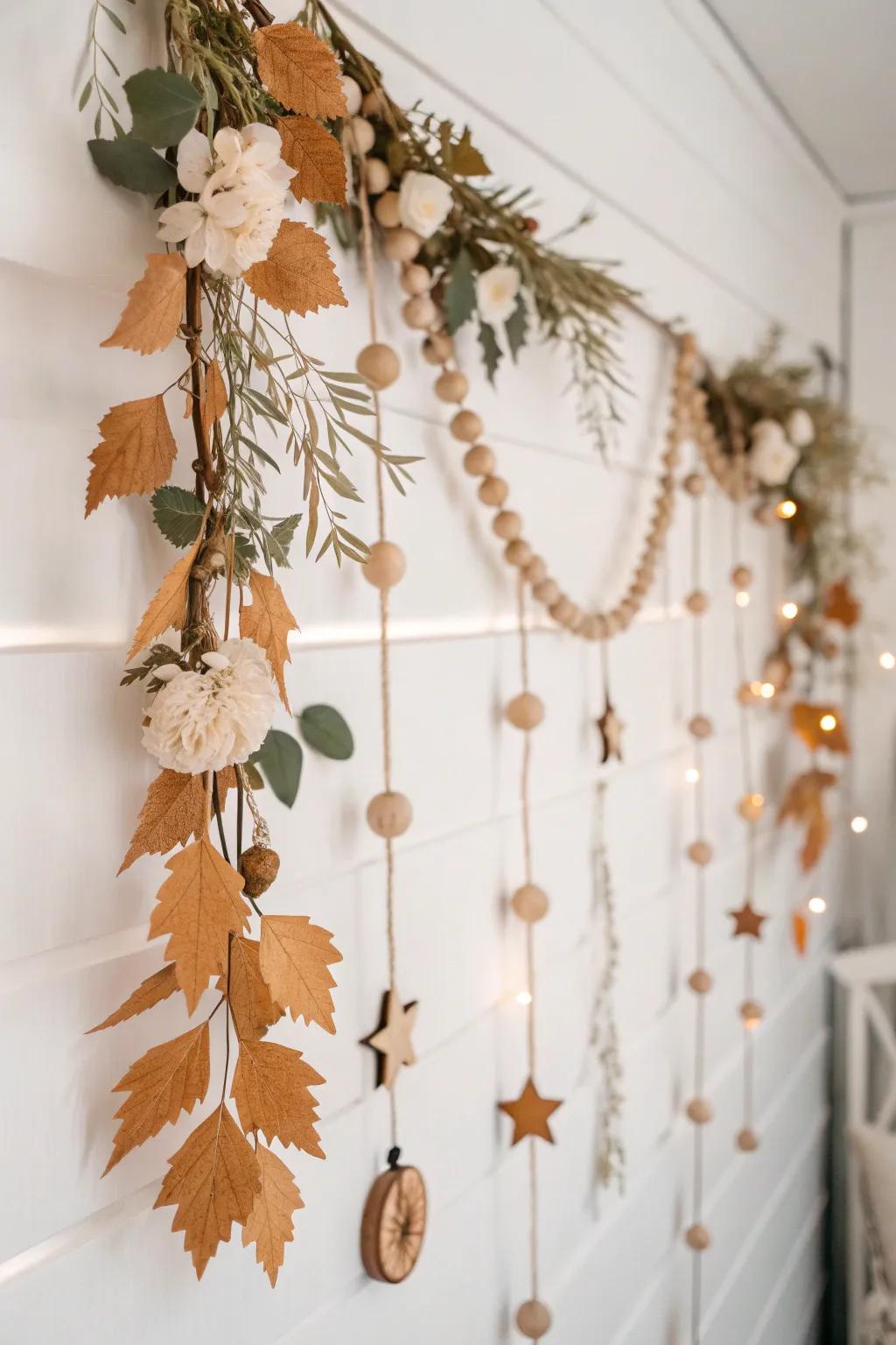 Transform your space with a touch of nature's elegance. 🌿✨ #SeasonalGarland #ScandiBohoStyle
