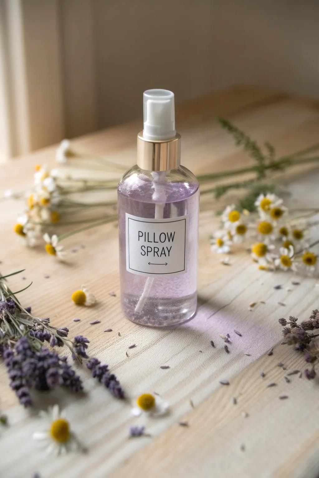 Craft Serenity: Create a calming oasis with this DIY Aromatherapy Pillow Spray.