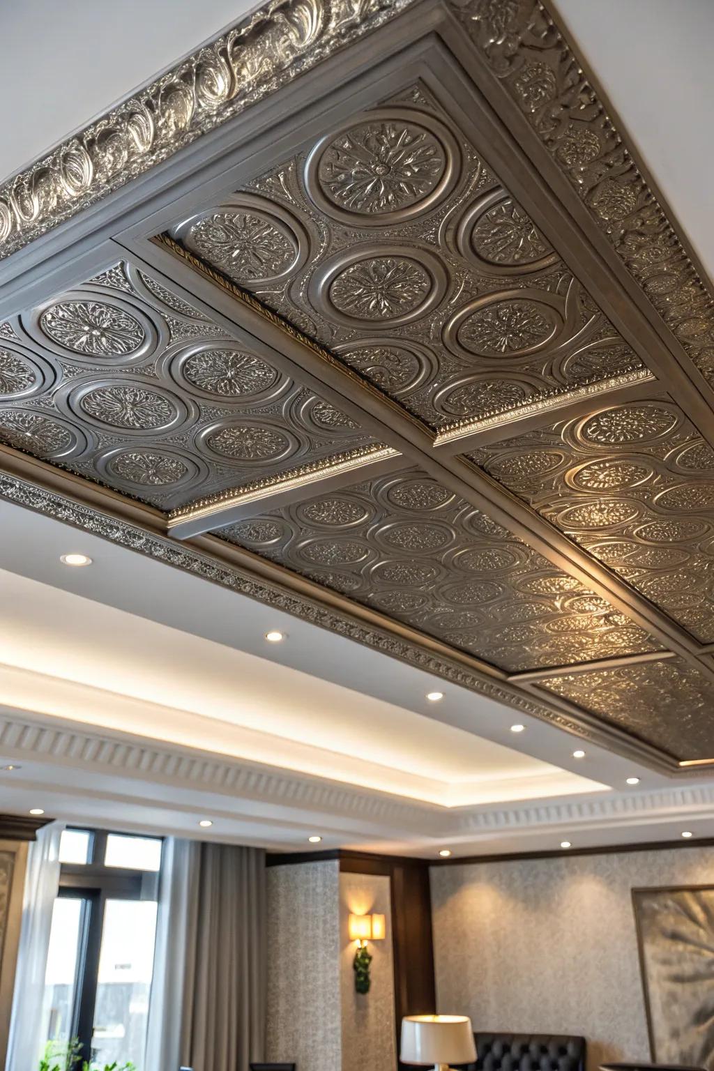 Elevate your space with luxurious decorative ceiling panels.