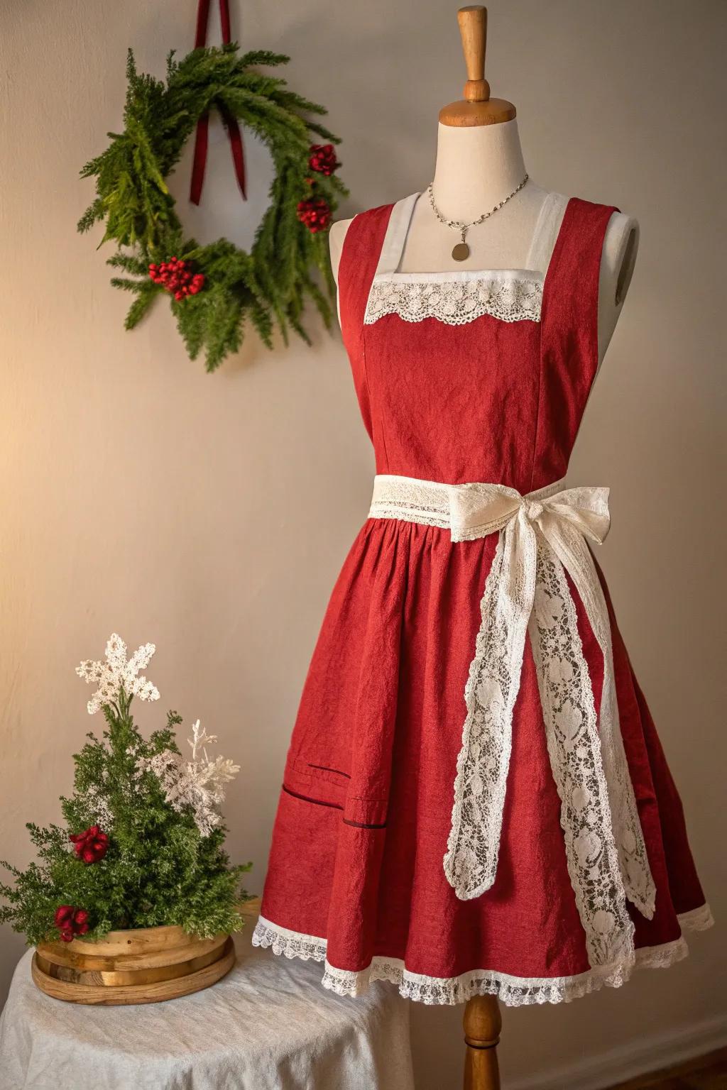 Embrace the spirit of the season with a chic and simple Mrs. Claus ensemble, perfect for spreading holiday cheer in style.
