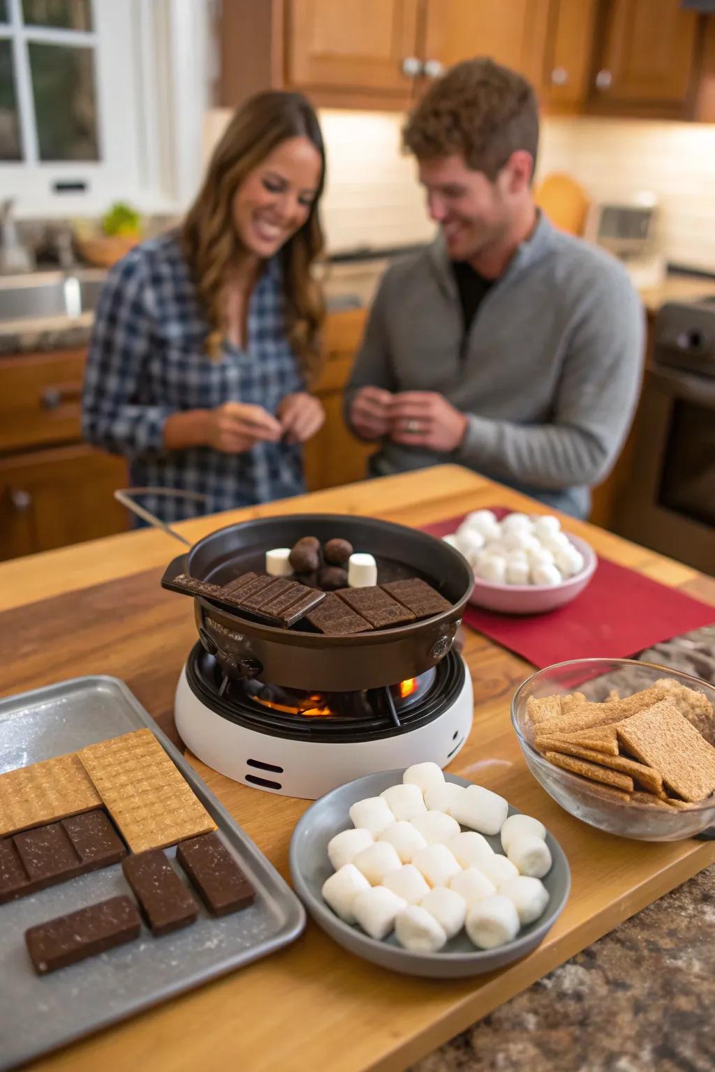 Relish in the sweet nostalgia of s'mores indoors.