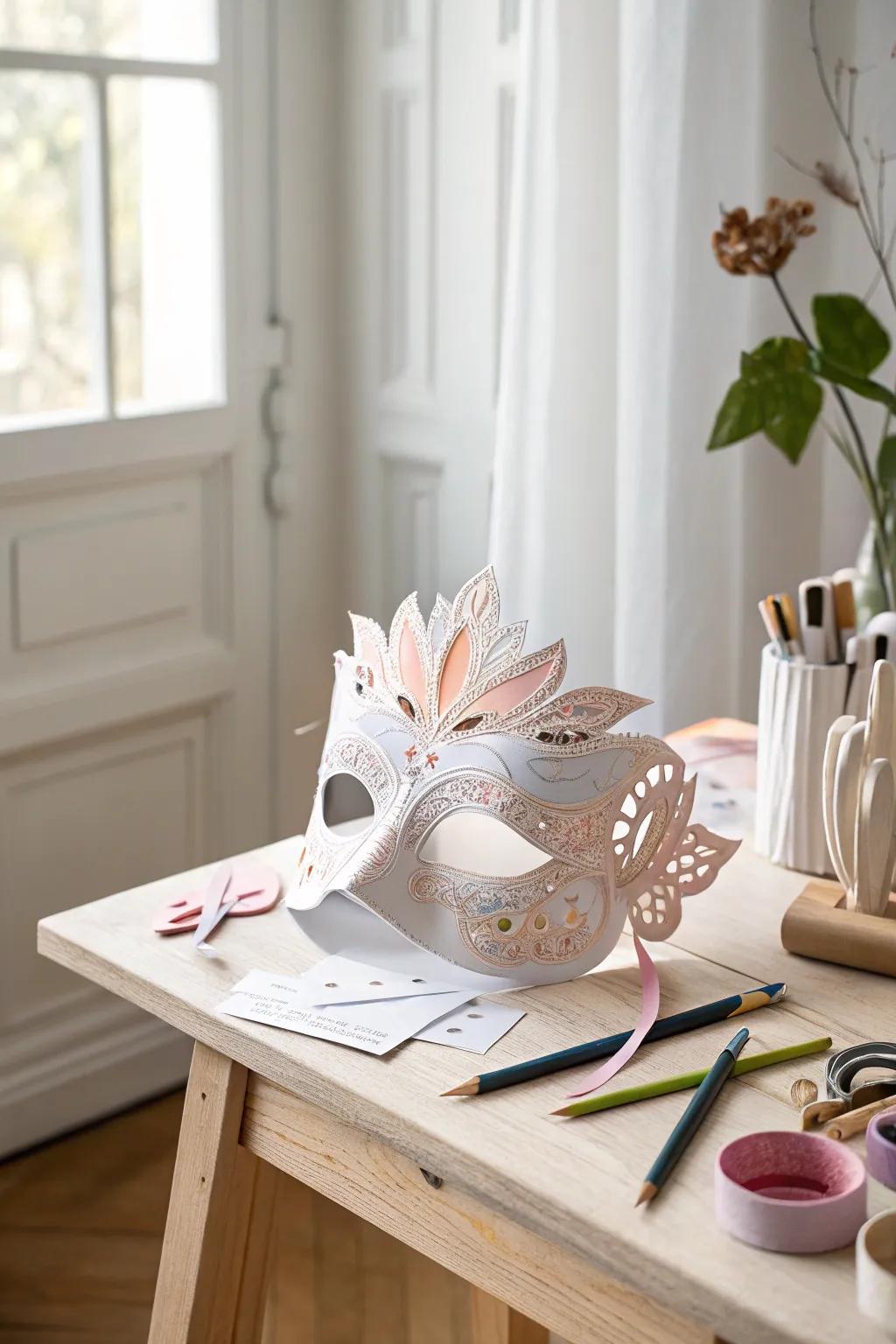 Unleash your creativity with these delightful DIY paper masks – perfect for adding a touch of whimsy to any gathering!