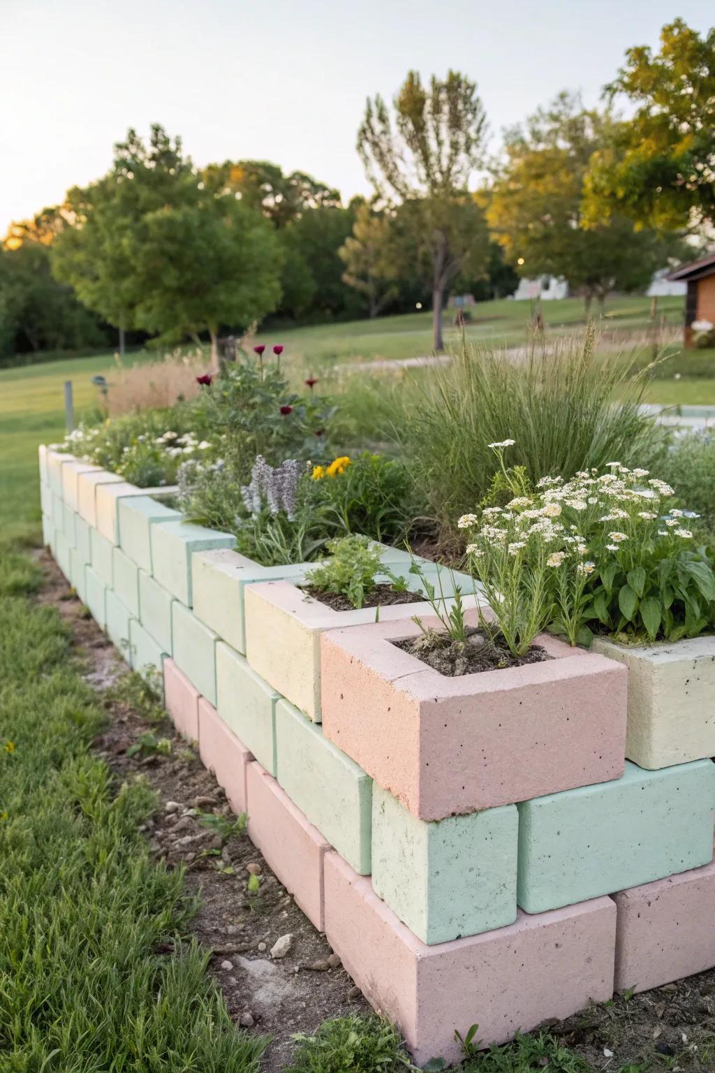 Transform your garden with chic cinder block beds—where Scandinavian minimalism meets boho charm.
