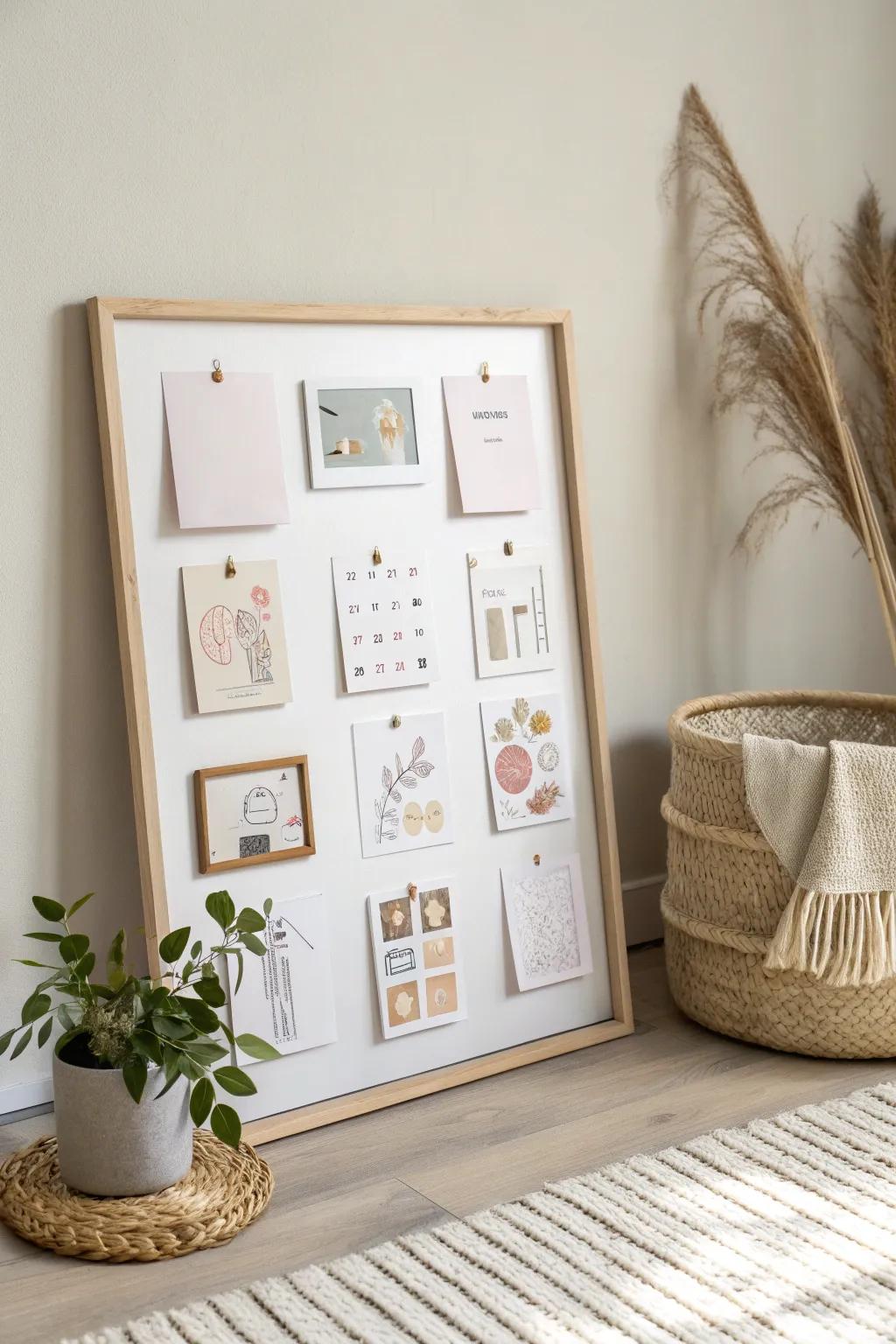 Organize your dreams with elegance and simplicity: A magnetic board that brings goals to life.