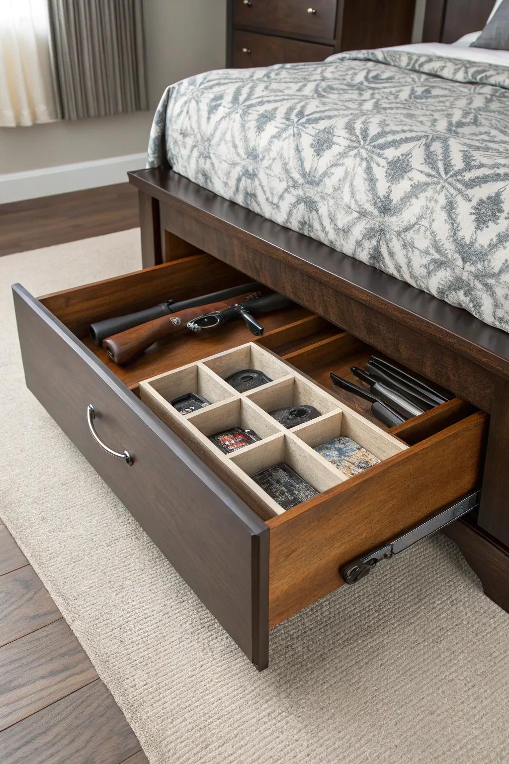 Elevate your space with stylish under-bed storage solutions.
