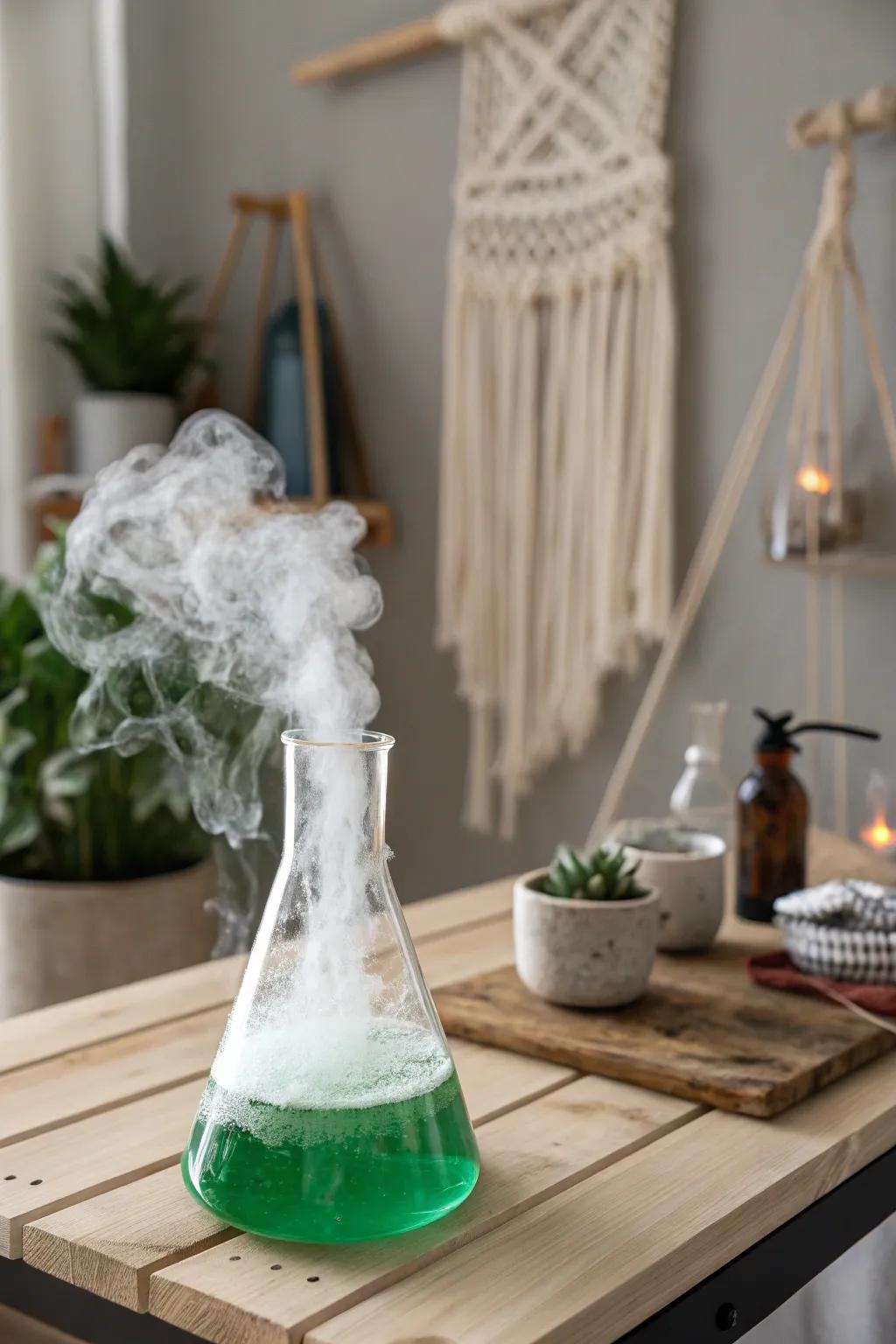 Brew up some magic this Halloween with a minimalist spooky science lab!