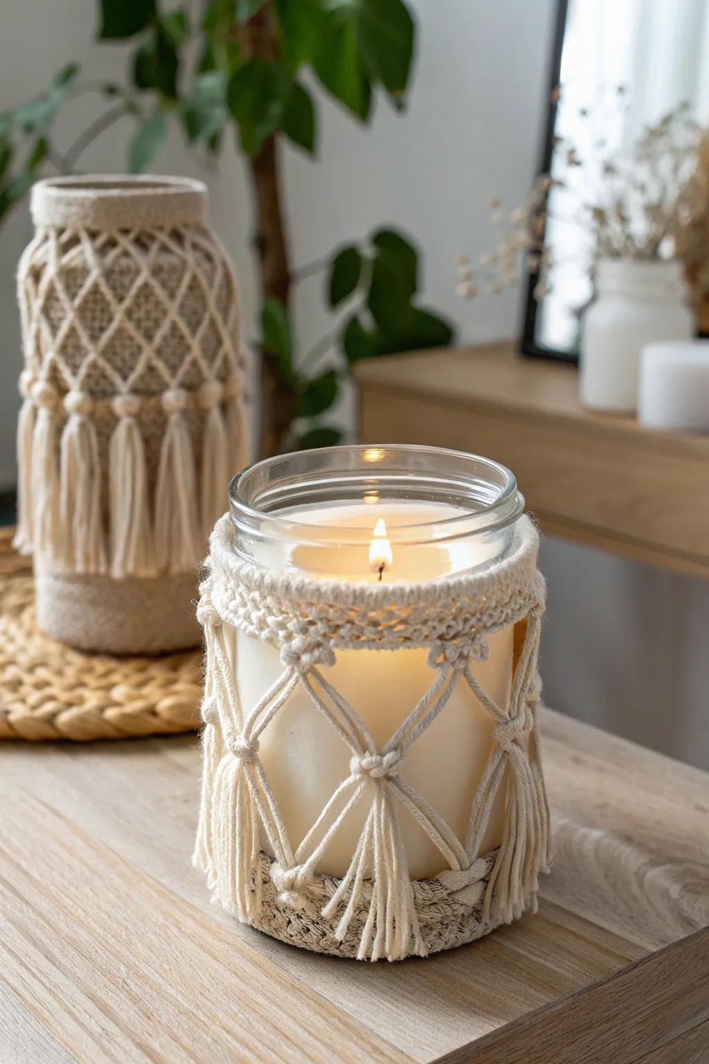 Illuminate your space with a touch of handcrafted elegance: Discover the art of homemade candle holders.