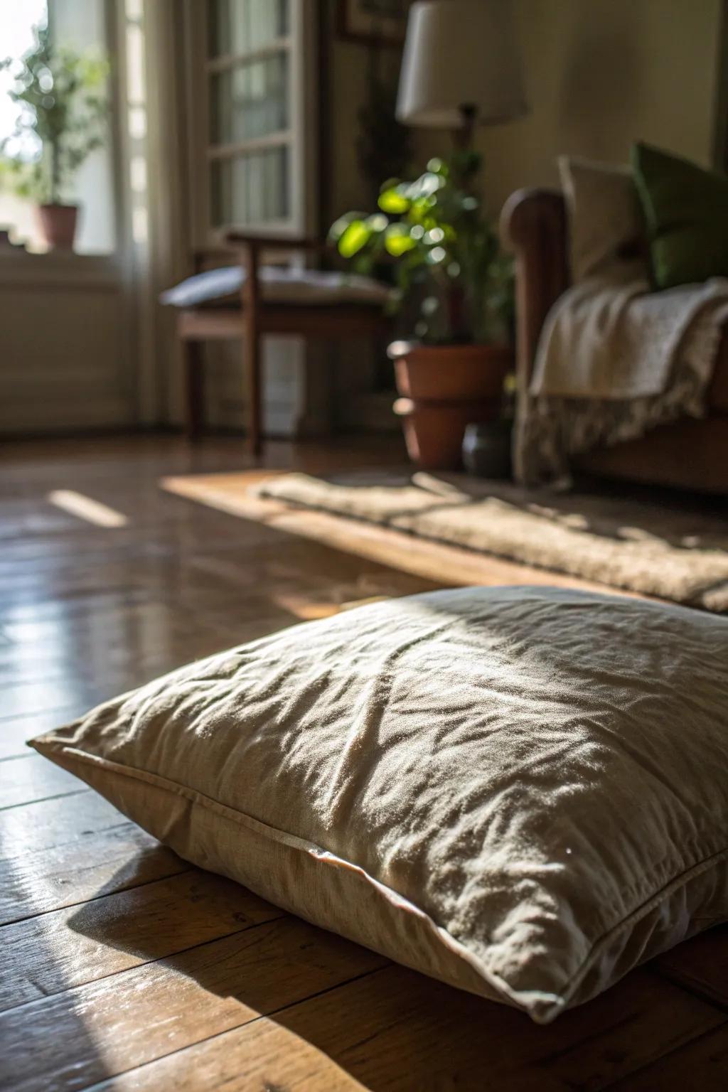 Ready, set, hop! Embrace the nostalgia of a classic sack race indoors.