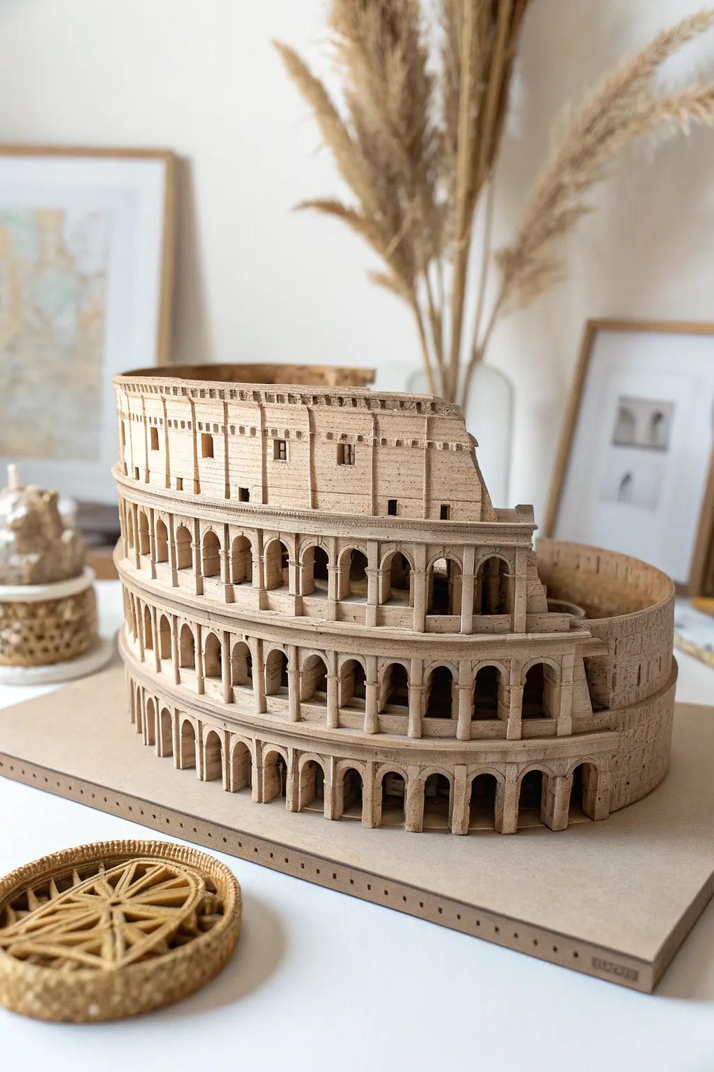 Capture the essence of ancient Rome with this beautifully crafted Colosseum diorama—where simplicity meets elegance.