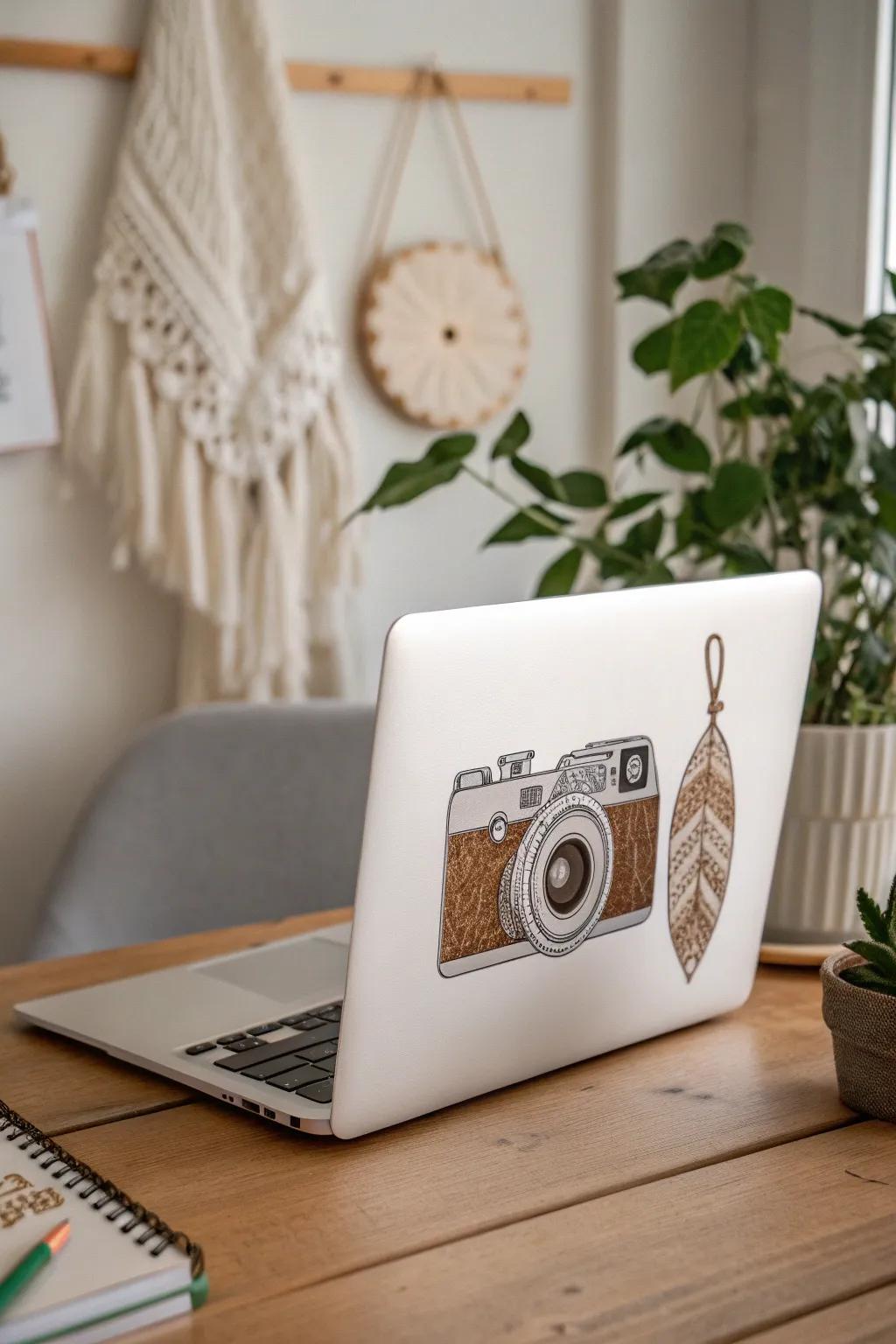 Capture nostalgia with a touch of vintage charm on your laptop.