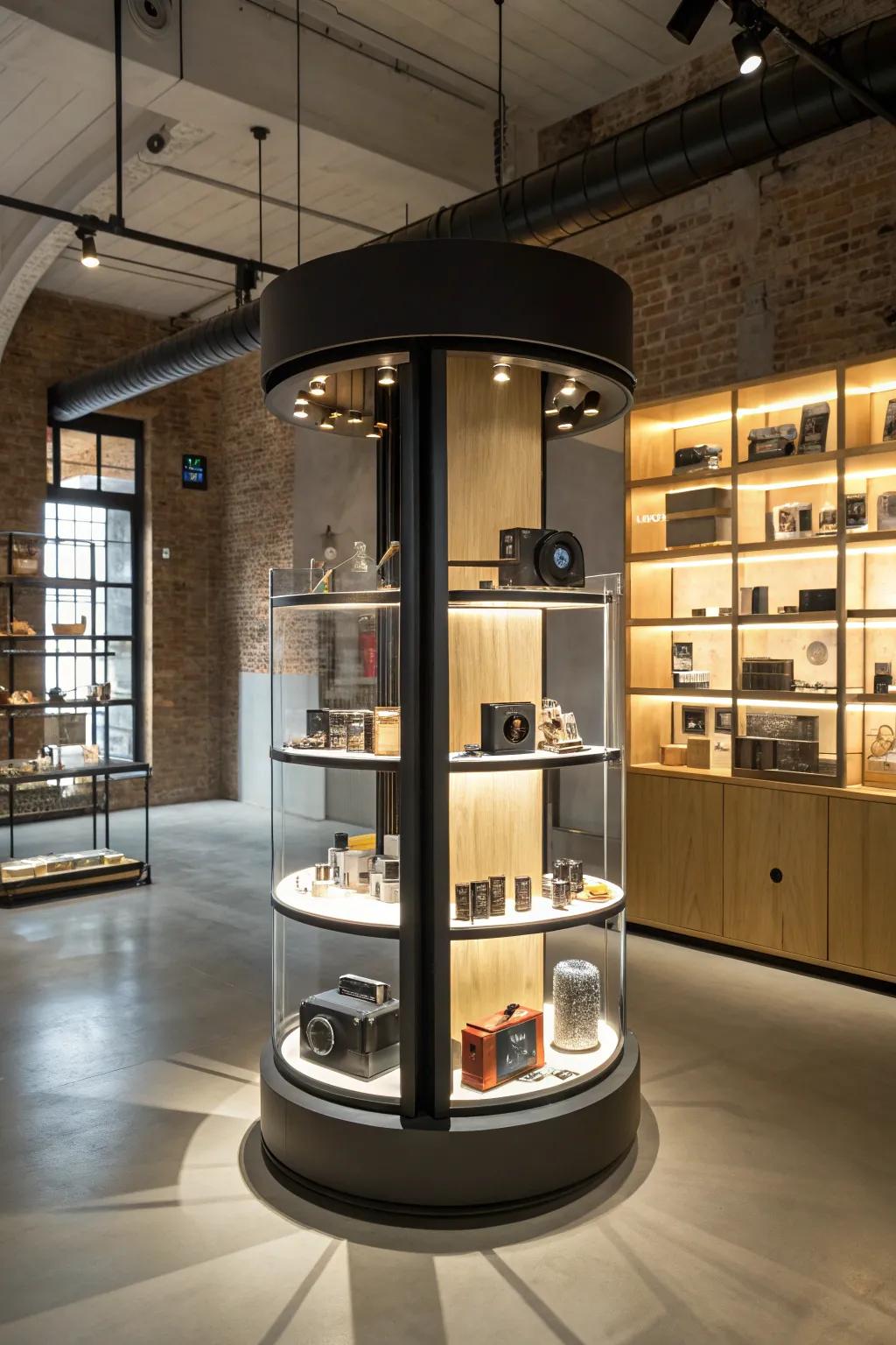 Showcase your creativity with a rotating gallery display—where innovation meets style.