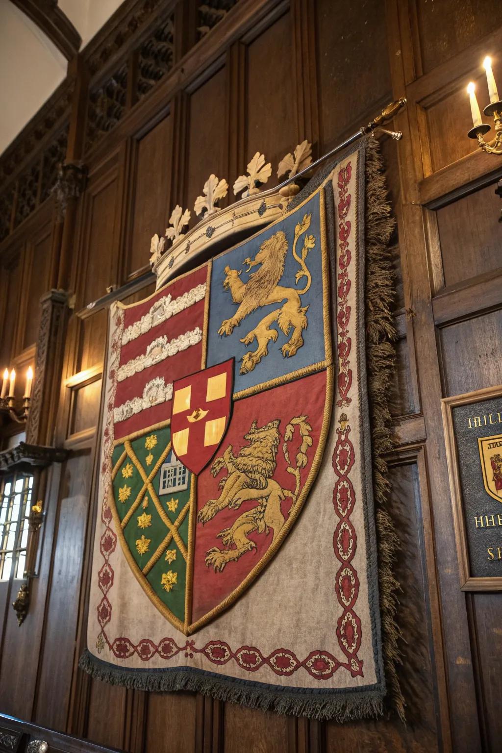 Craft your legacy: Design your own medieval coat of arms and bring history into your home.