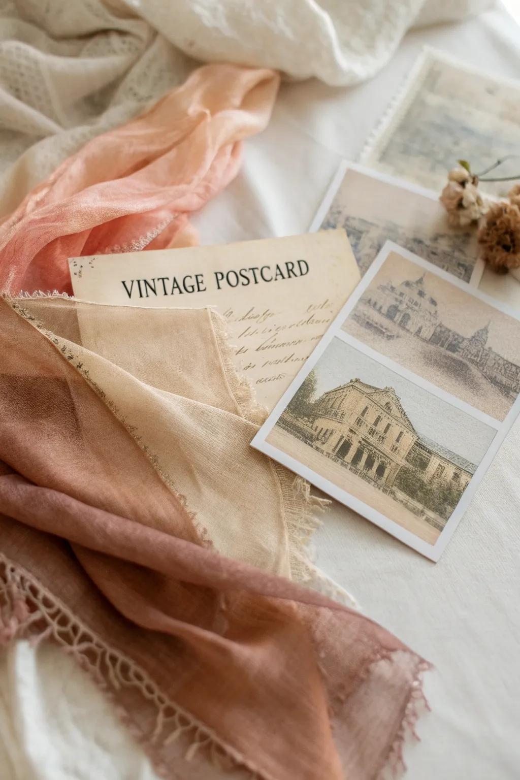 Embrace the charm of the past with mixed media magic.