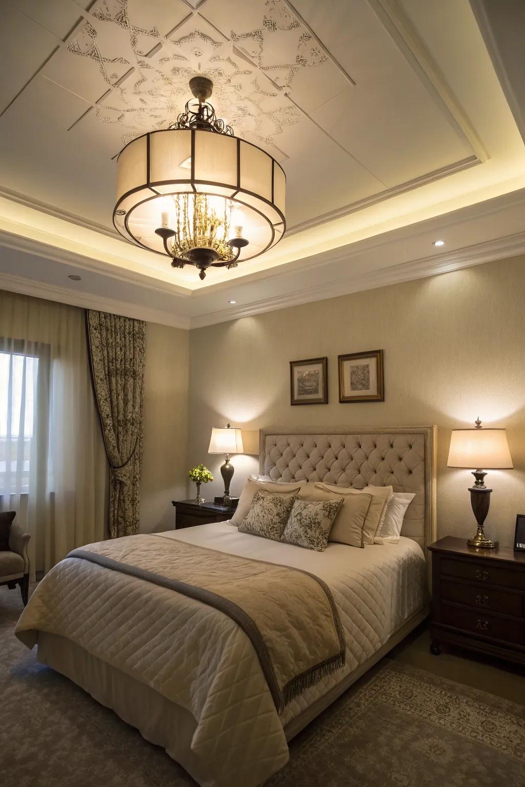 Adjustable lighting provides versatility for different activities.