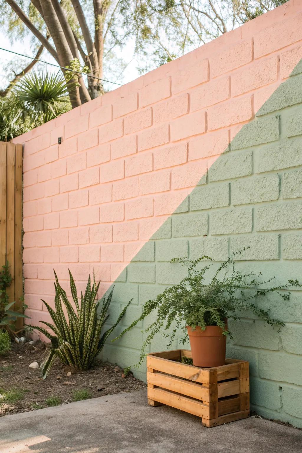 Elevate your space with a two-tone textured wall that speaks of simplicity and natural beauty.