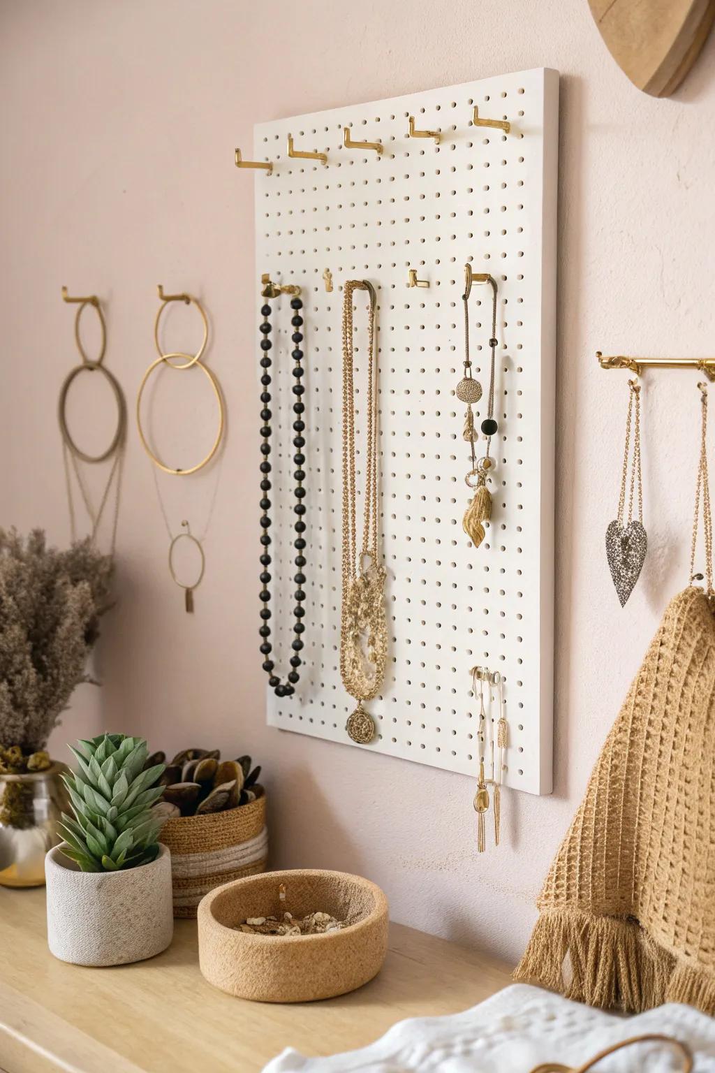 Elevate your jewelry display with decorative hooks that blend Scandinavian minimalism and boho charm.