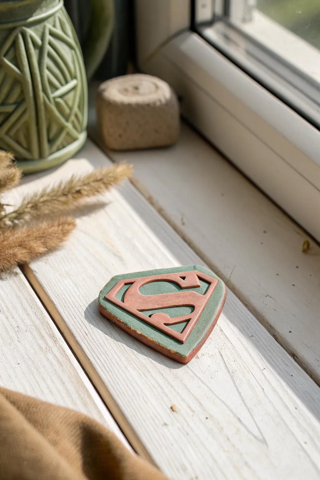 Unleash your inner hero with these charming polymer clay superhero badges – where creativity meets simplicity!