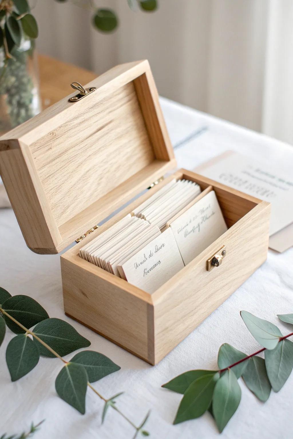 Transform your recipe box into a prayer sanctuary with minimalist charm.