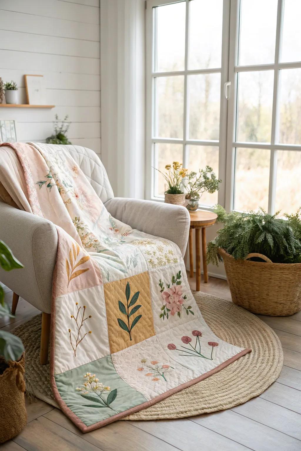 Embrace the seasons with a quilt that tells a year-long story.