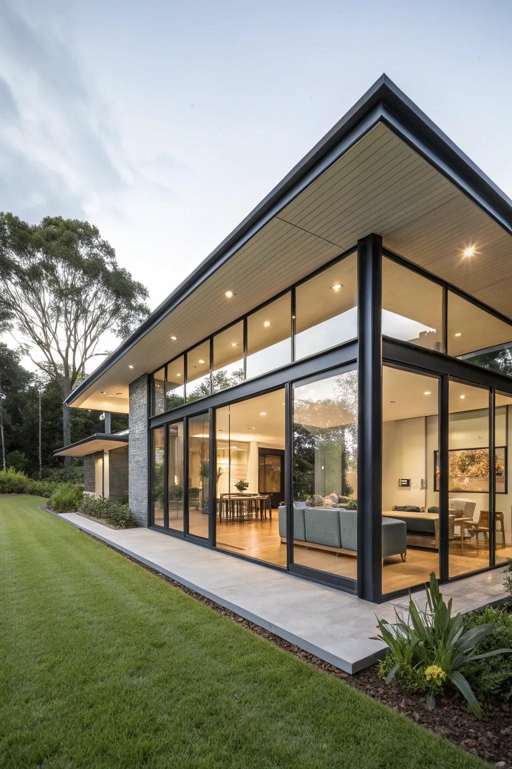 Skillion roofs offer a bold and modern architectural statement.