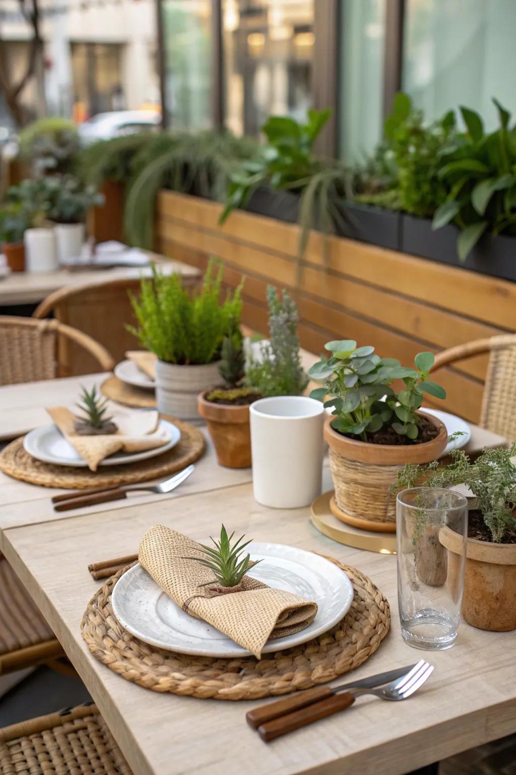 Eco-friendly decorations offer a stylish and sustainable option.