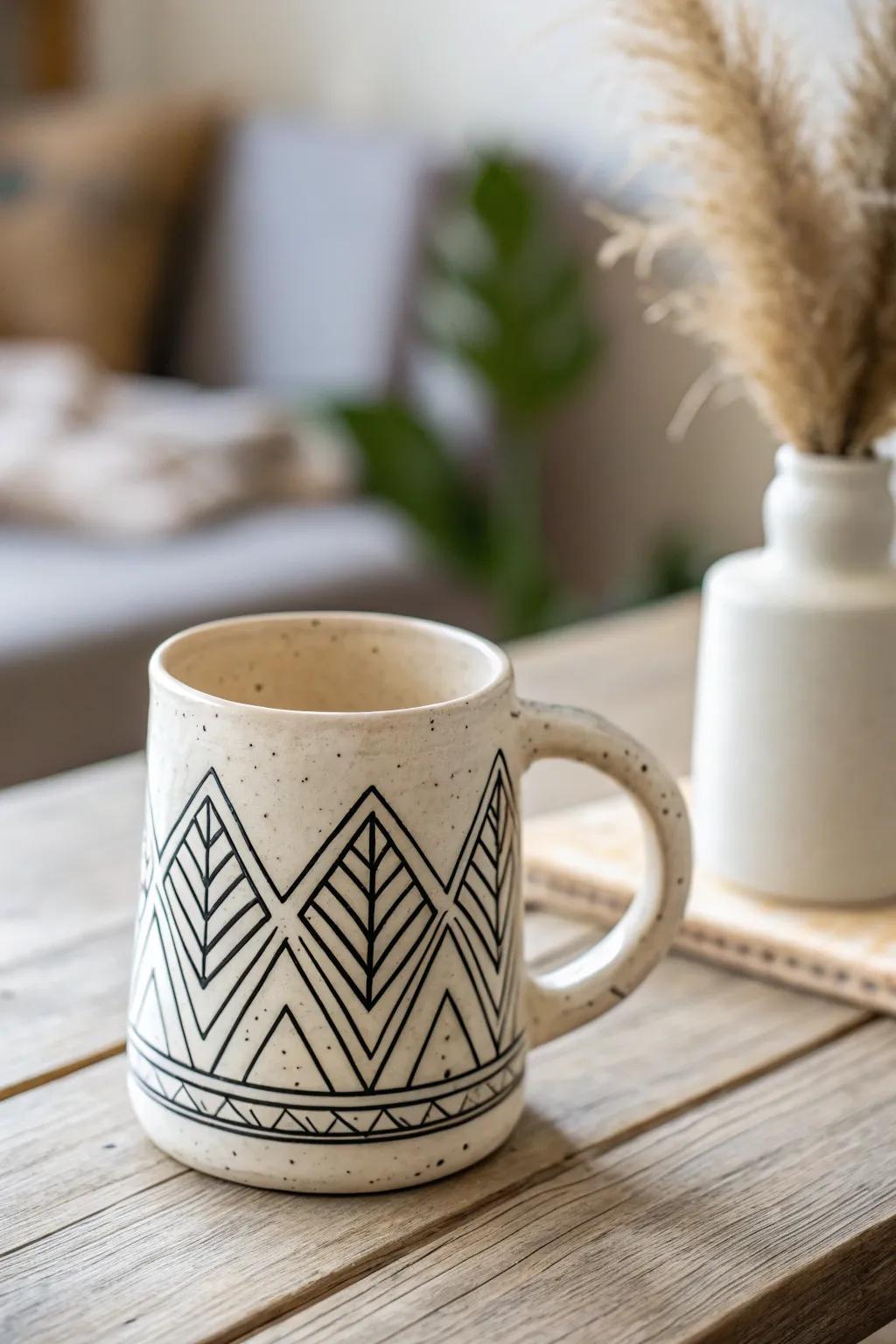 Sip in style with this minimalist monochrome masterpiece.